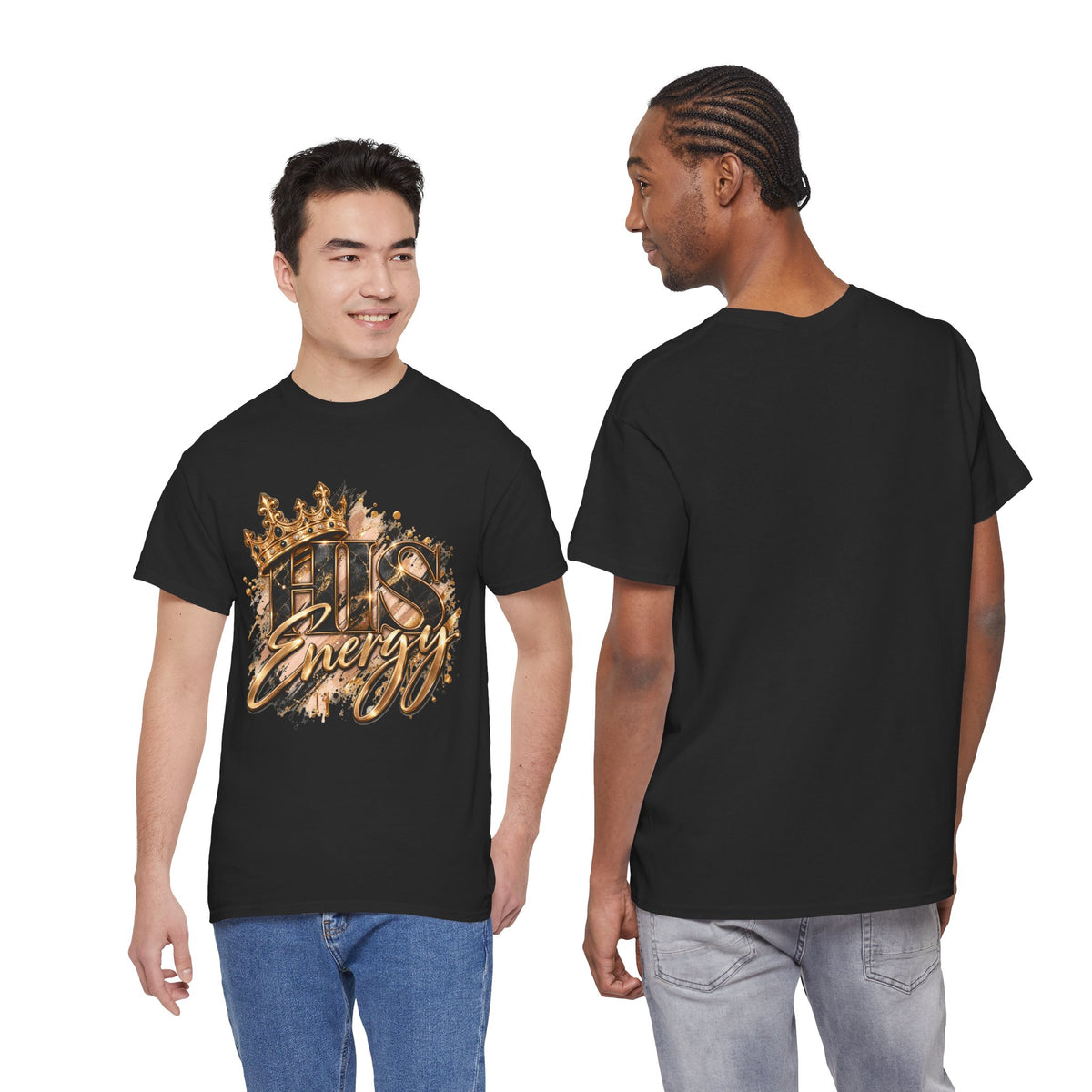 Boss Energy T-Shirt — Gold Crown Graphic Tee for Ambitious Hustlers