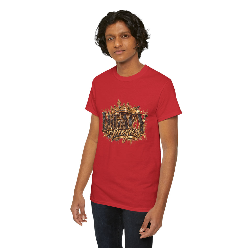 T-Shirt — ‘Legacy in Progress’ Gold Crown Graphic