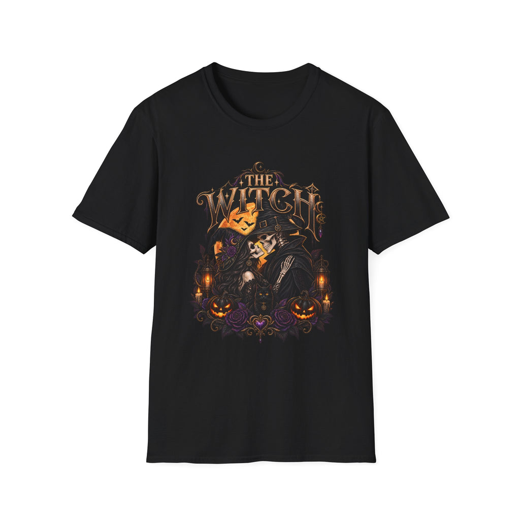 Witch Halloween Graphic Tee — "The Witch" Pumpkin Spell Shirt