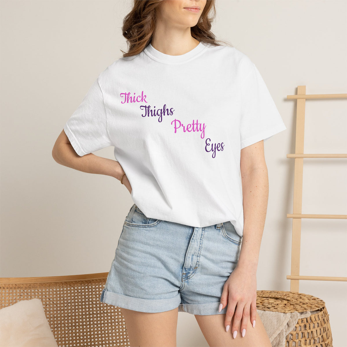 Thick Thighs Pretty Eyes Graphic Tee