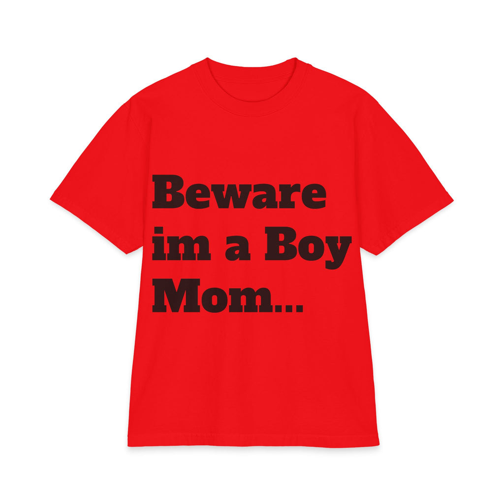 Boy Mom T‑Shirt — “Beware I’m a Boy Mom… I Don’t Give Princess Treatments” Cotton Tee