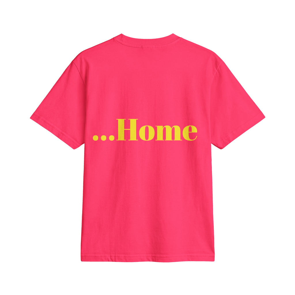 “Hot and Ready to Go…Home” Graphic T-Shirt — Funny Yellow Slogan Tee