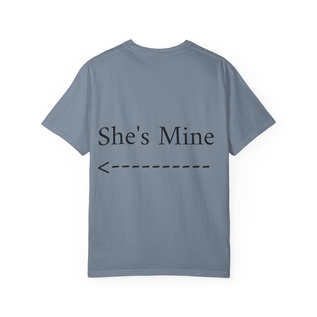 Graphic T-Shirt — "She Rides My Face" Couple Humor Tee