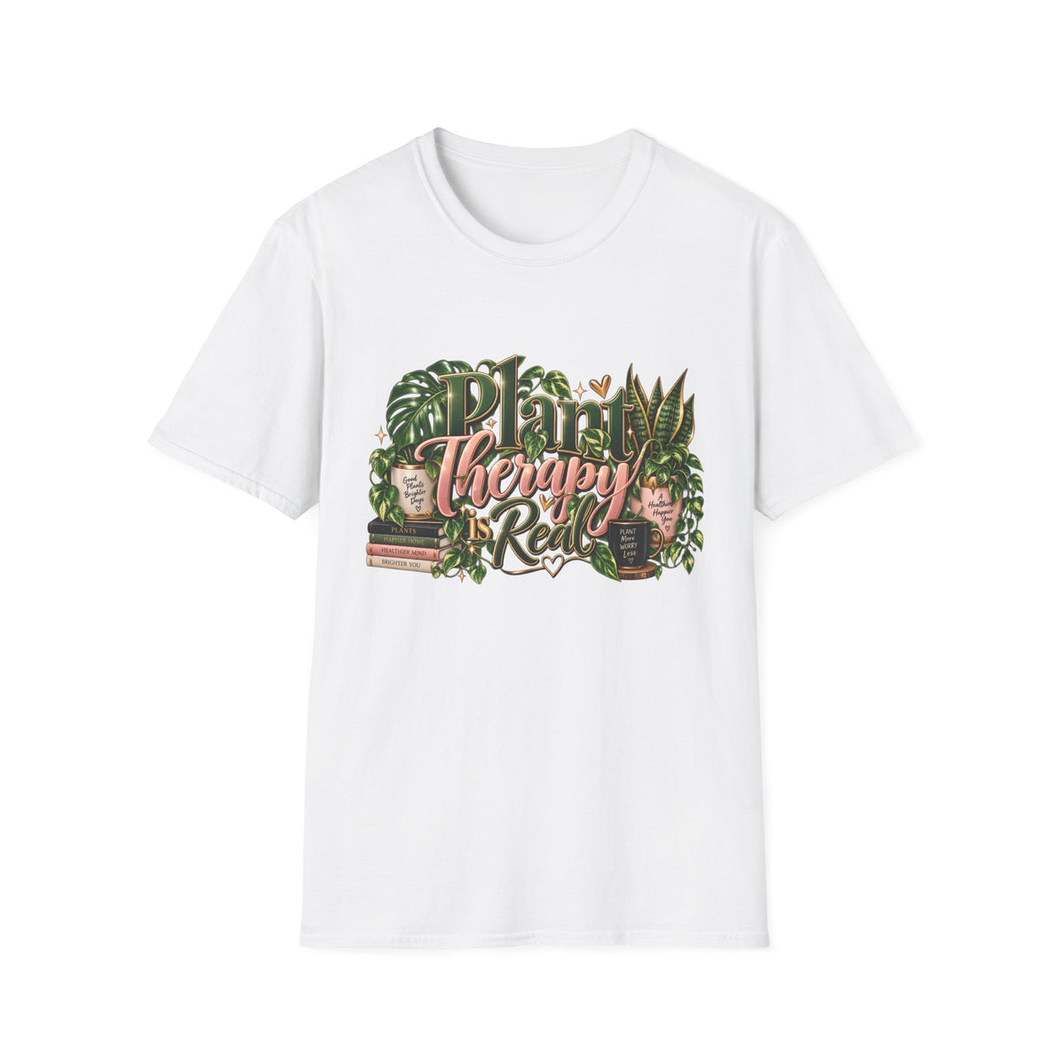 Plant Therapy Tee — "Plant Therapy Real" Botanical Graphic T-Shirt