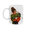 Plant Mom Mug - "This Is My Therapy" Ceramic Coffee Cup (11oz, 15oz)