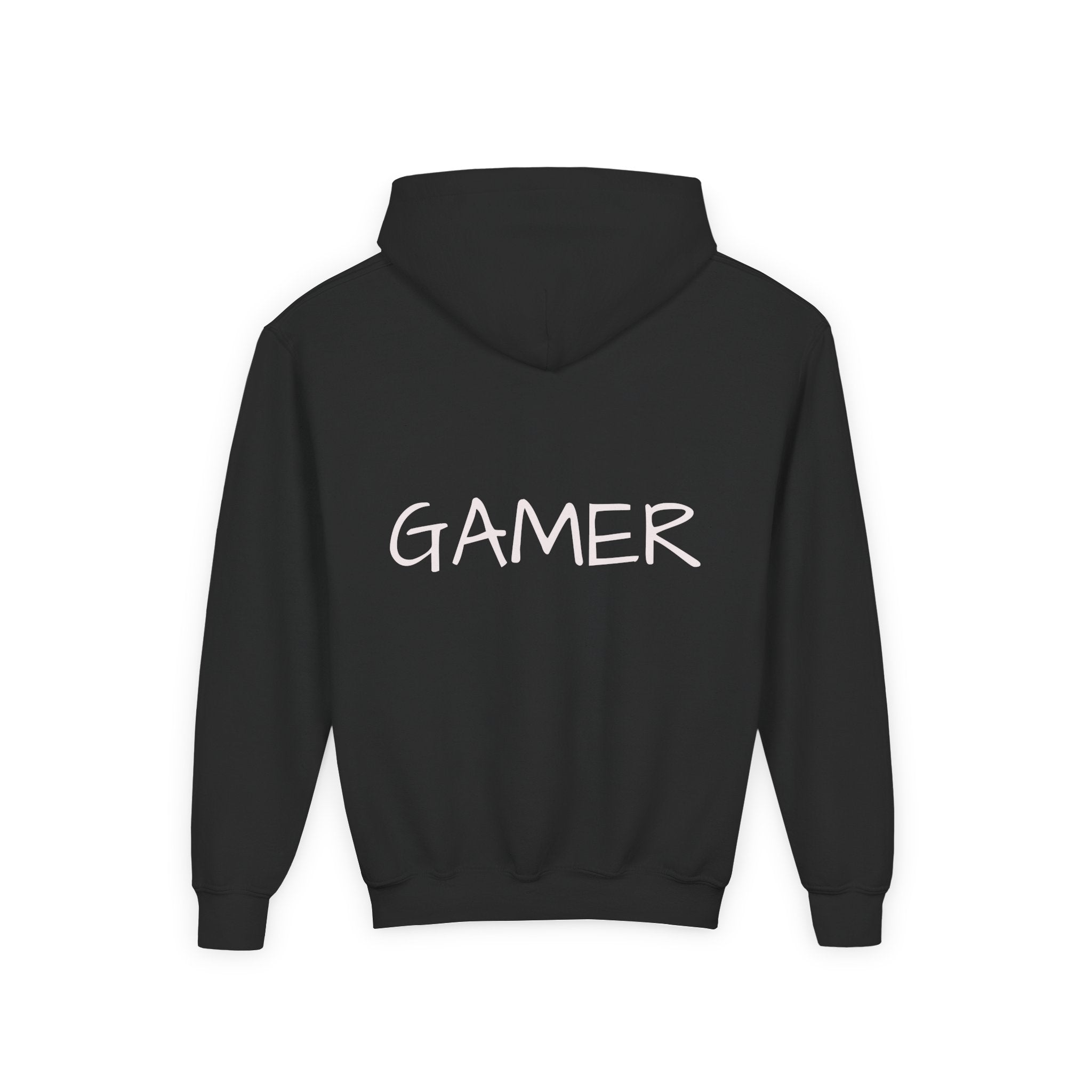 Youth Gamer Hoodie — Neon Retro Game Controller Pullover