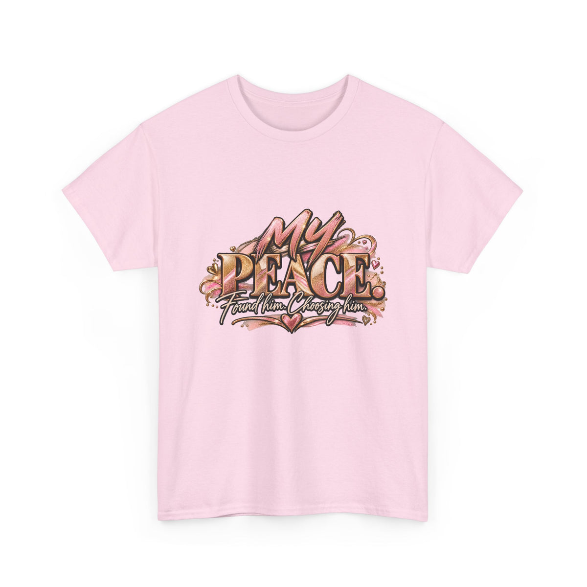 T-Shirt — "My Peace" Floral Graphic Tee