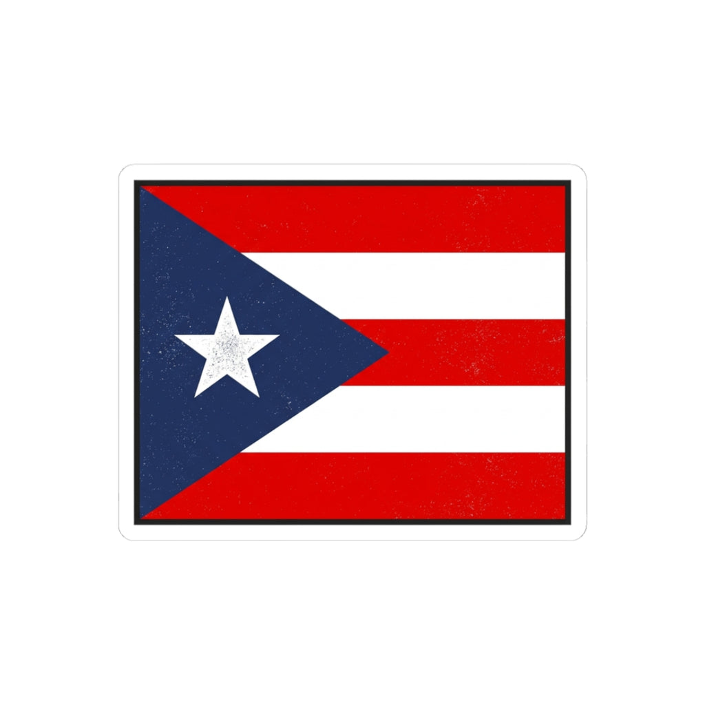 Puerto Rico Flag Sticker — Kiss-Cut Vinyl Puerto Rican Pride Decal