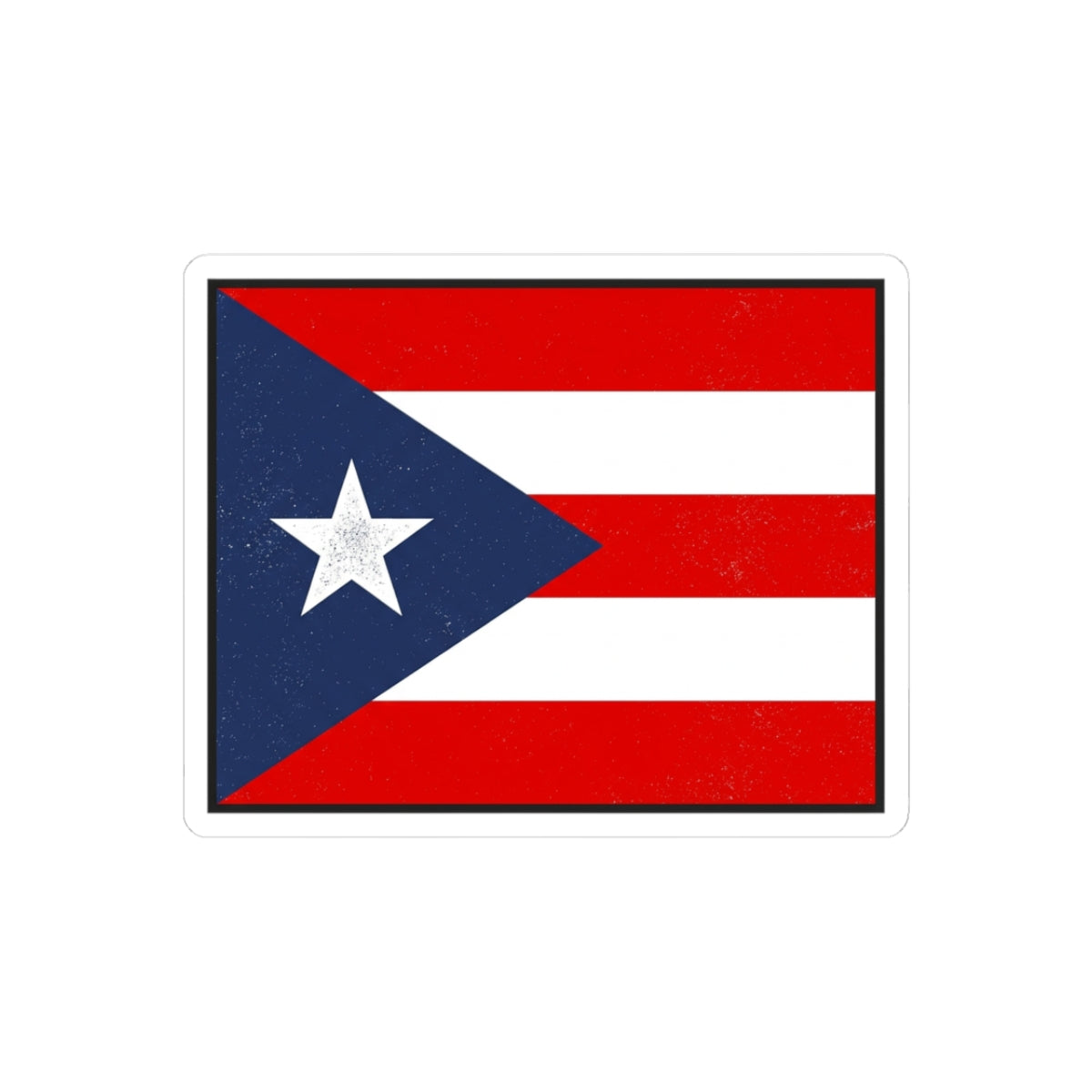 Puerto Rico Flag Sticker — Kiss-Cut Vinyl Puerto Rican Pride Decal