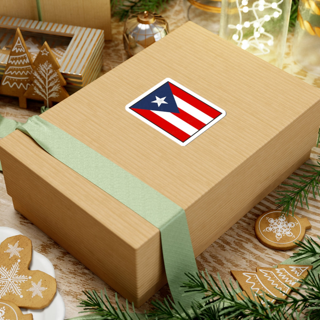 Puerto Rico Flag Sticker — Kiss-Cut Vinyl Puerto Rican Pride Decal