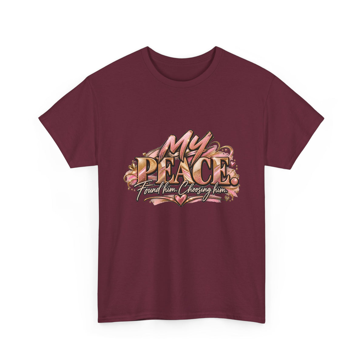 T-Shirt — "My Peace" Floral Graphic Tee