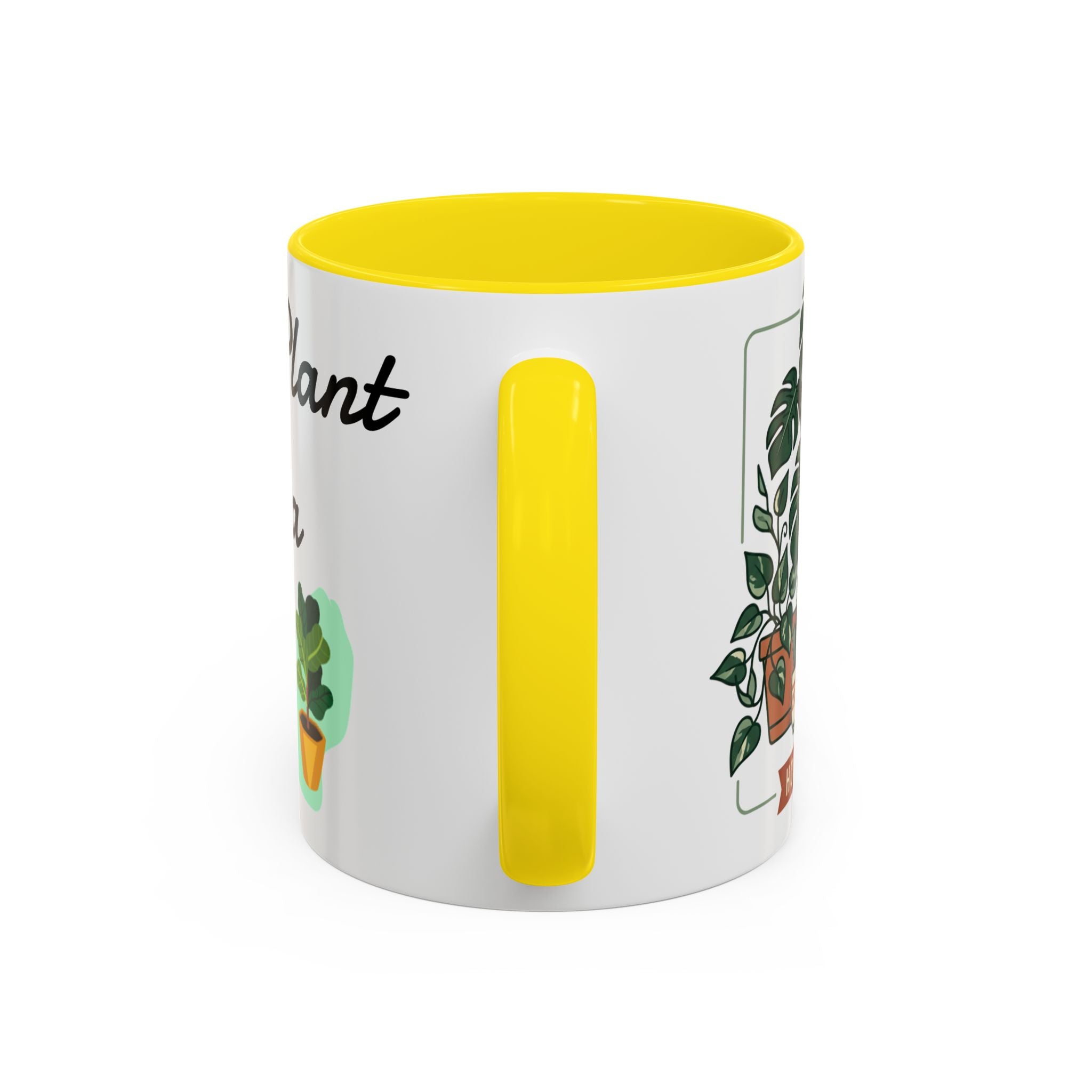 Plant Mom Coffee Mug – "In My Plant Mom Era" Accent Mug with Cute Potted Plants
