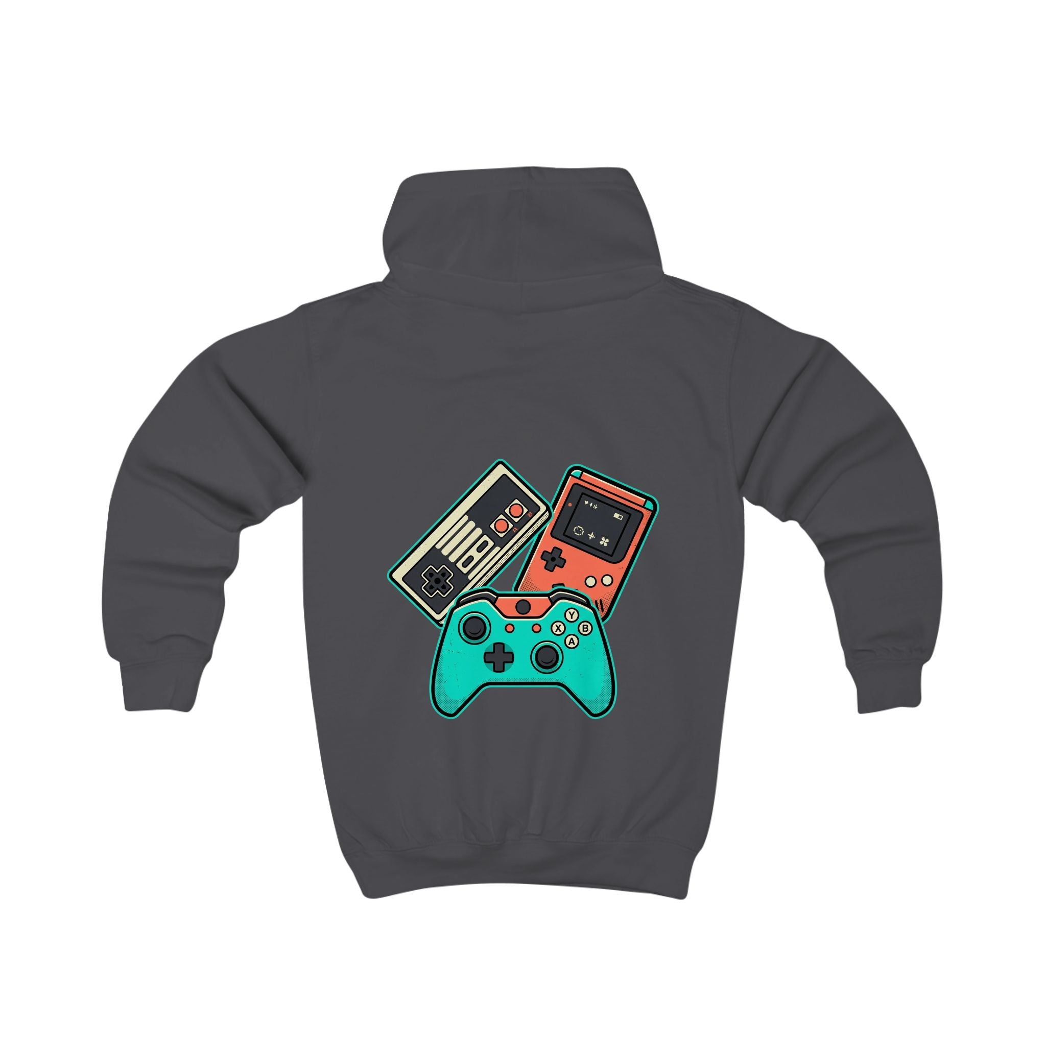 Kids Hoodie - "I Had to Pause My Game for This" Gamer Pullover with Retro Controllers