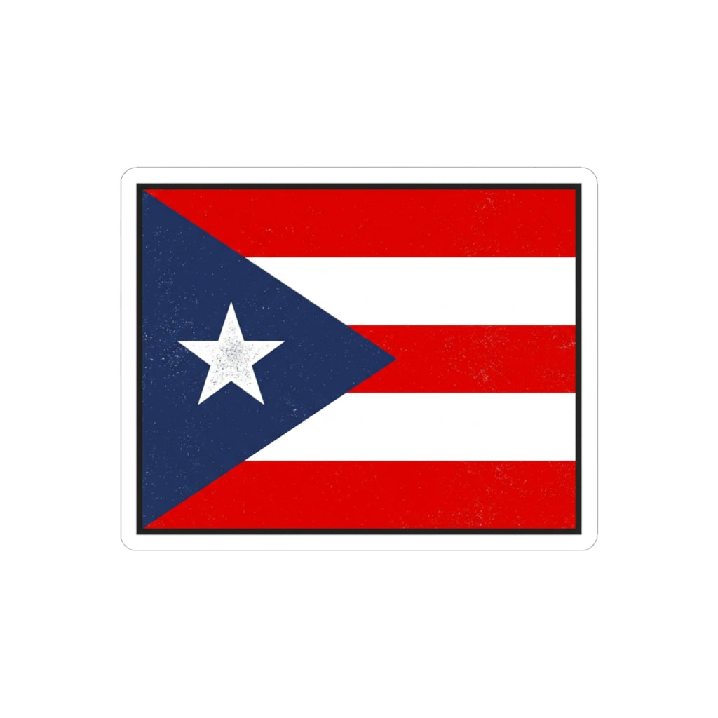 Puerto Rico Flag Sticker — Kiss-Cut Vinyl Puerto Rican Pride Decal