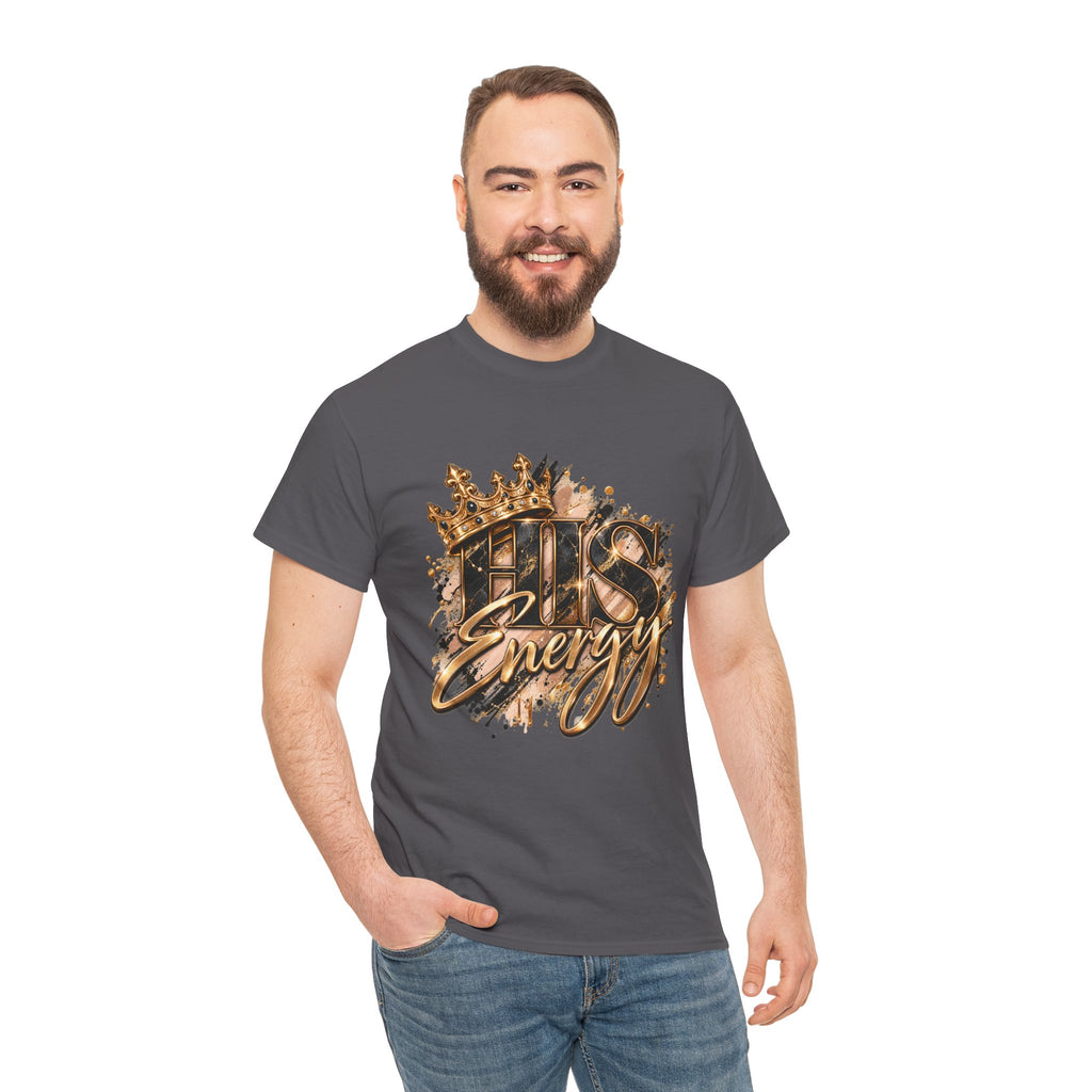 Boss Energy T-Shirt — Gold Crown Graphic Tee for Ambitious Hustlers