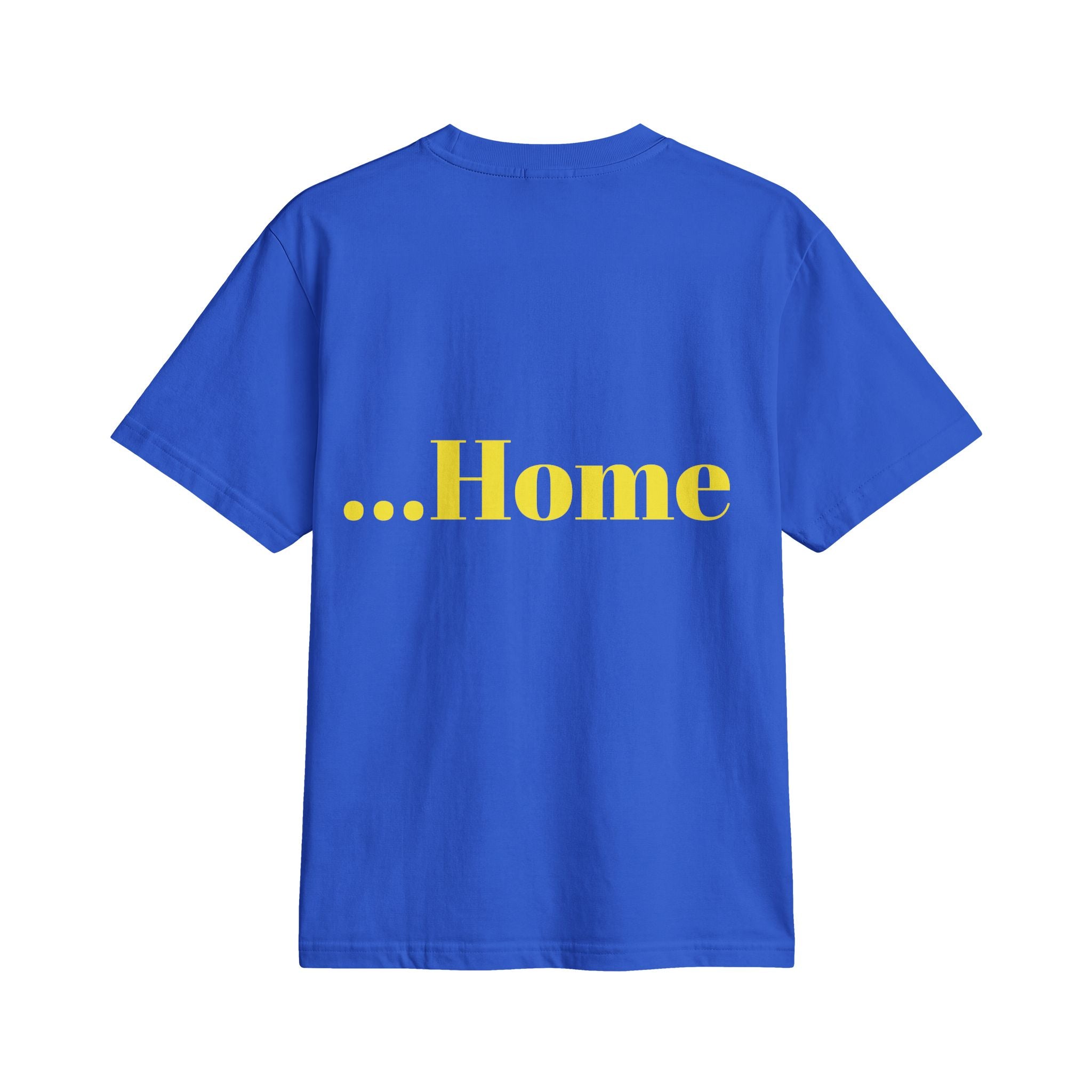 “Hot and Ready to Go…Home” Graphic T-Shirt — Funny Yellow Slogan Tee