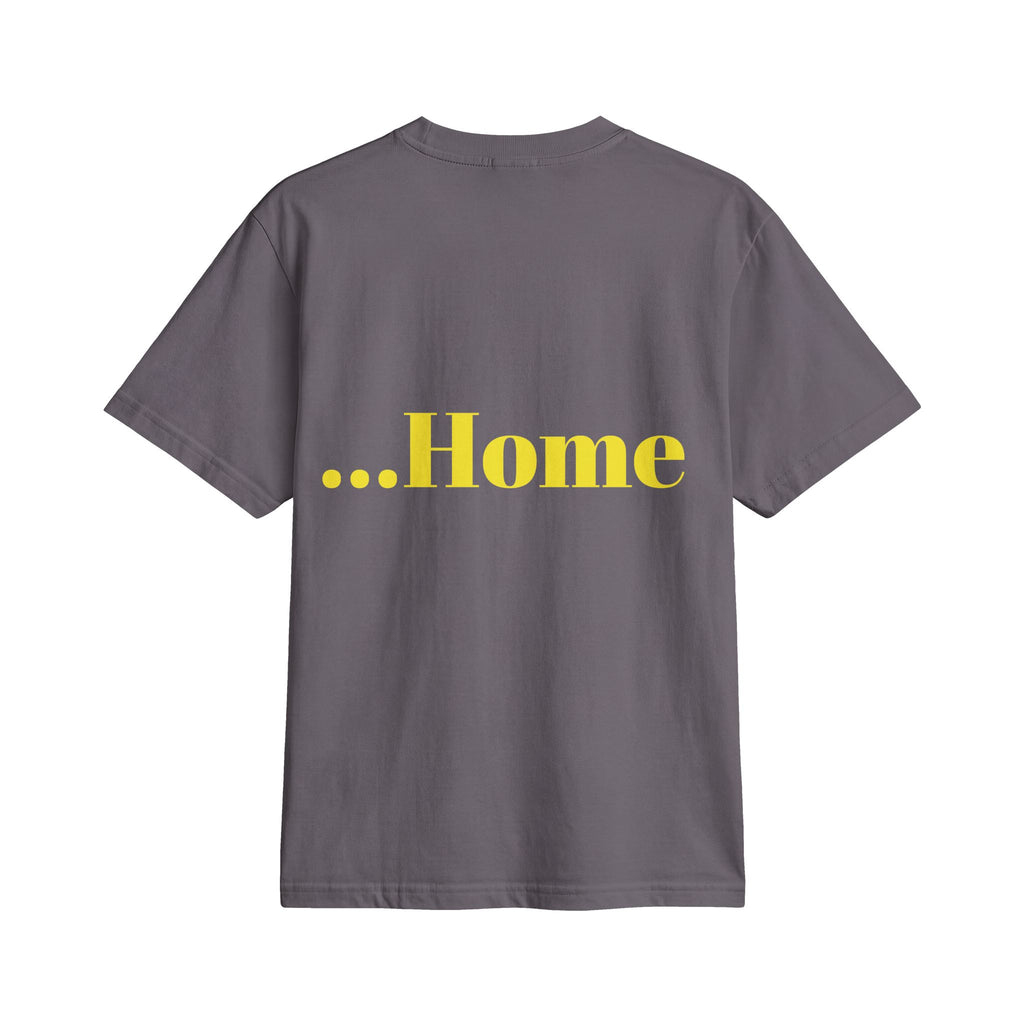 “Hot and Ready to Go…Home” Graphic T-Shirt — Funny Yellow Slogan Tee