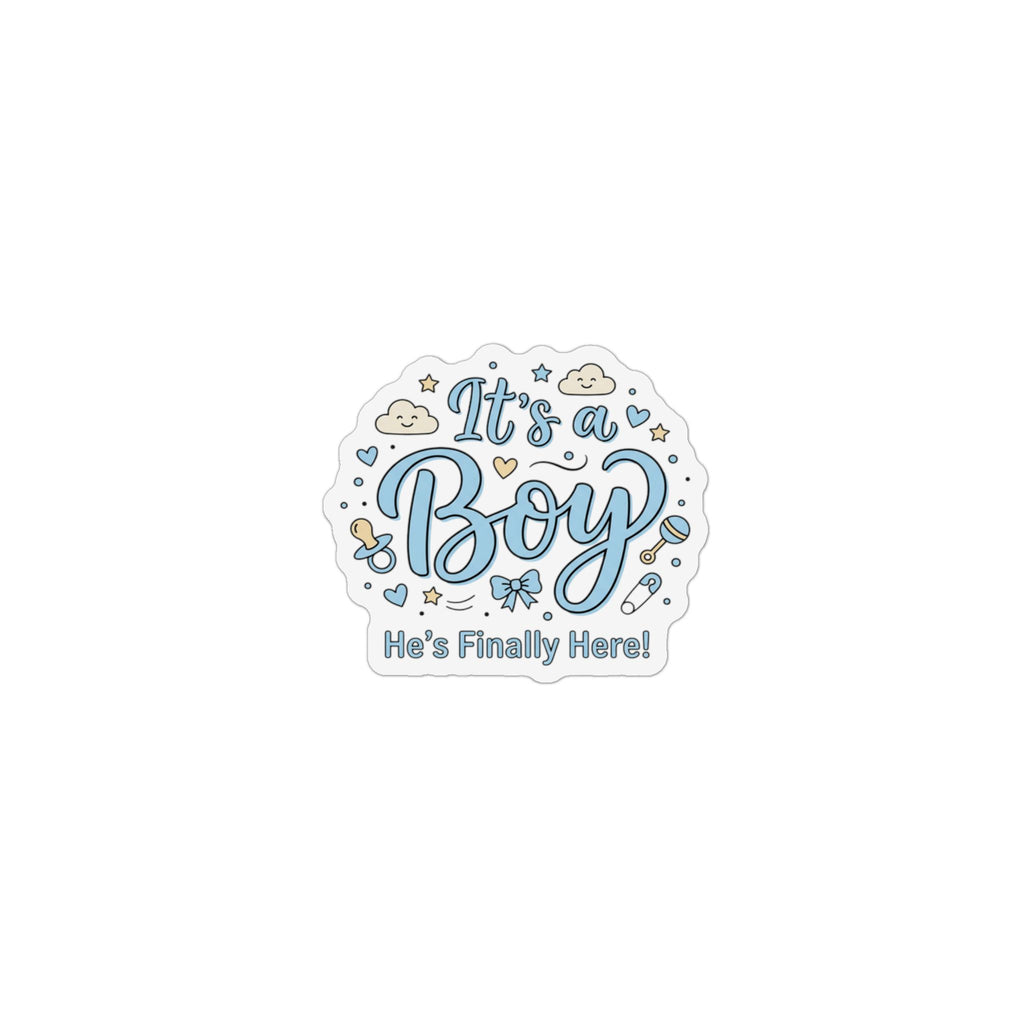 It's a Boy Custom Shape Magnet — Baby Shower Announcement & Gender Reveal Favor