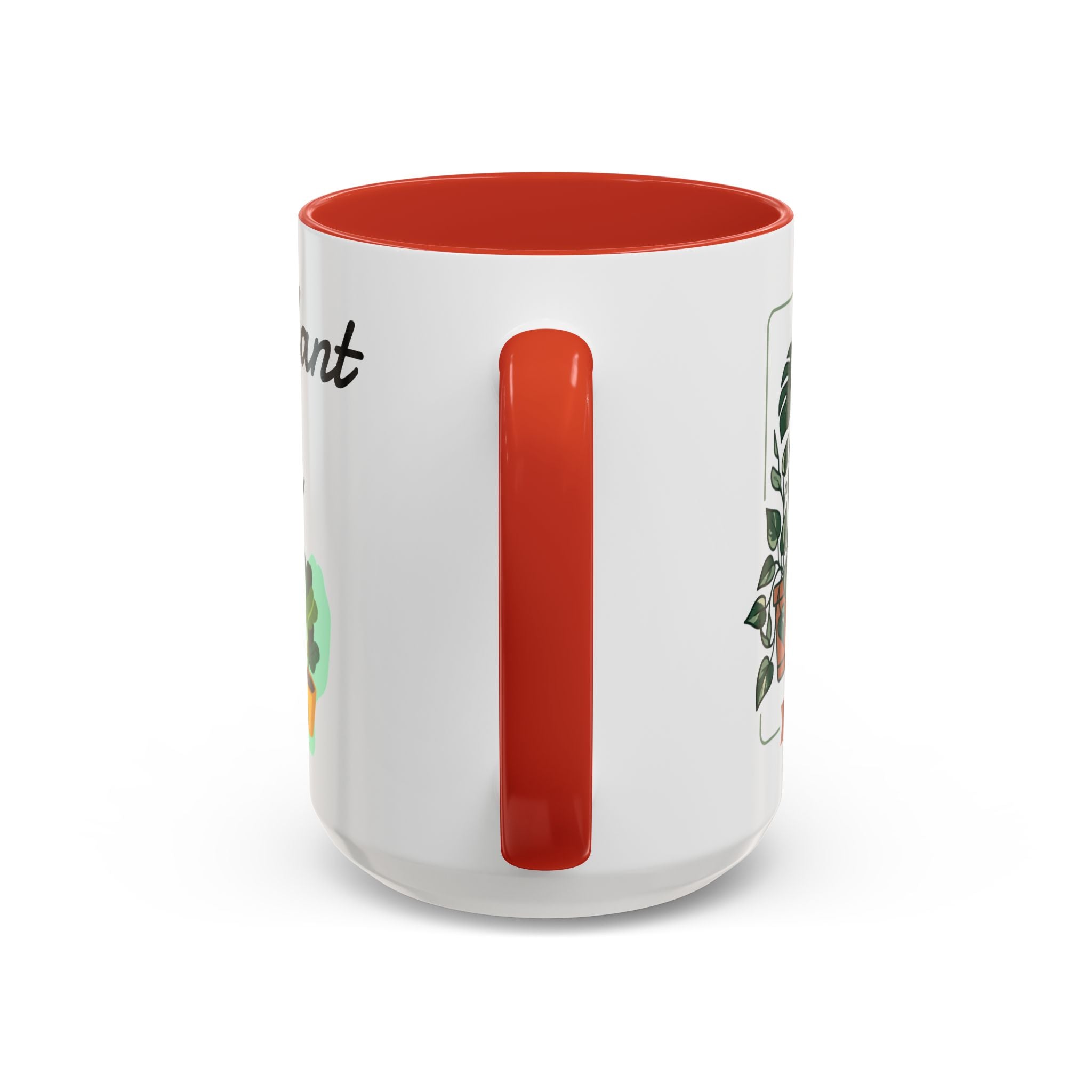 Plant Mom Coffee Mug – "In My Plant Mom Era" Accent Mug with Cute Potted Plants