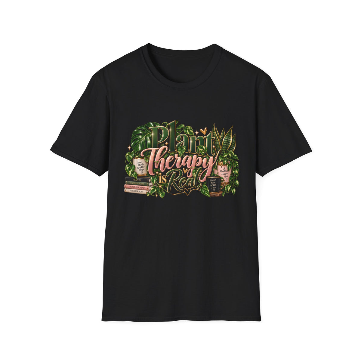 Plant Therapy Tee — "Plant Therapy Real" Botanical Graphic T-Shirt