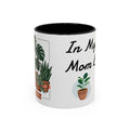 Plant Mom Coffee Mug – "In My Plant Mom Era" Accent Mug with Cute Potted Plants