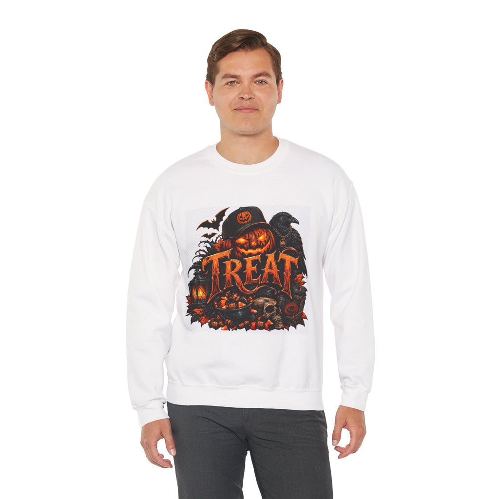 Halloween 'TREAT' Pumpkin Crewneck Sweatshirt