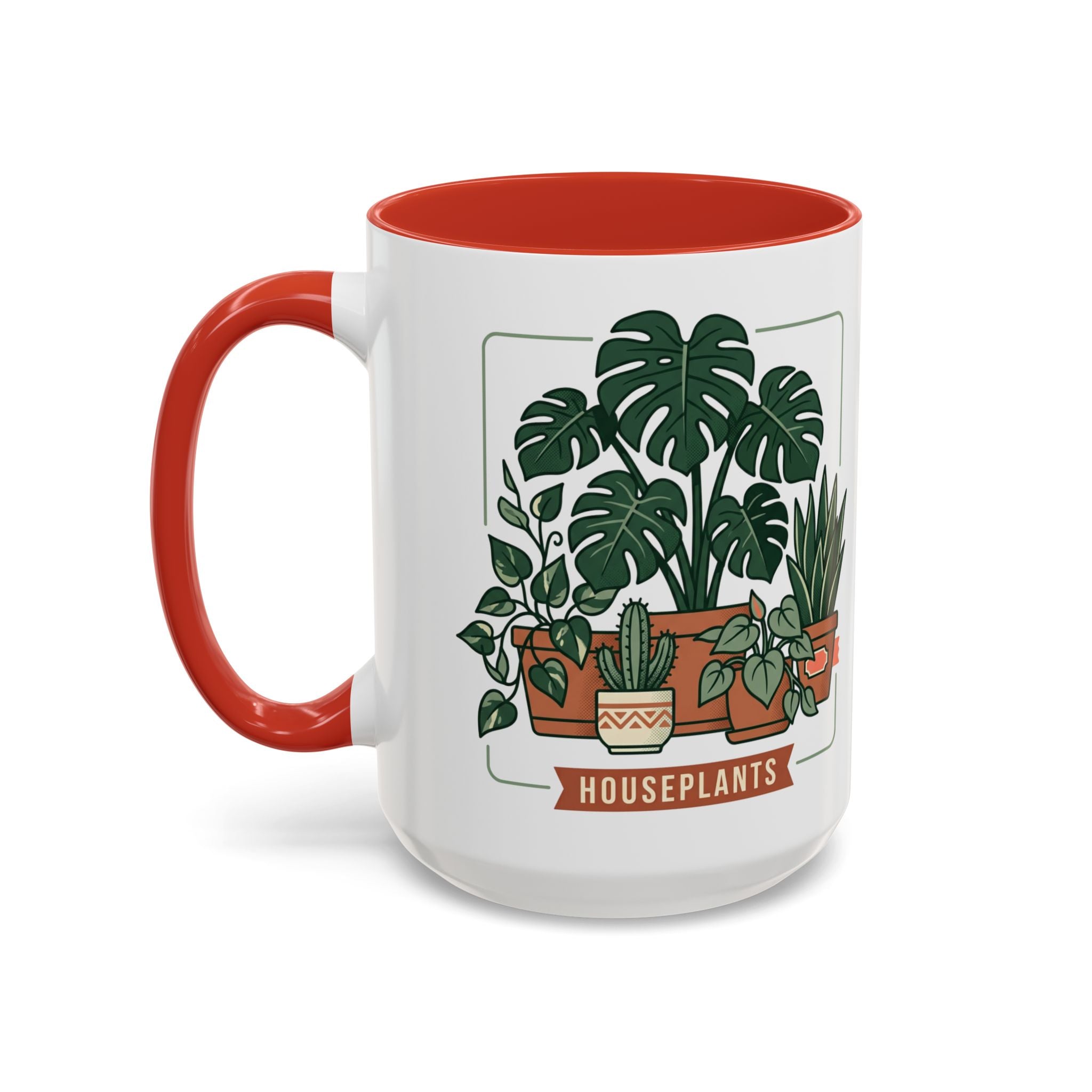 Plant Mom Coffee Mug – "In My Plant Mom Era" Accent Mug with Cute Potted Plants