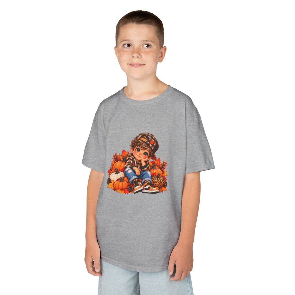 Kids Autumn Harvest Girl Heavy Cotton Tee