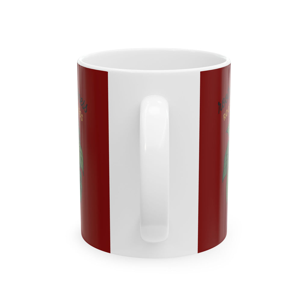Plant Lover Mug — "Rooted in Happiness" Ceramic Coffee Cup (11oz & 15oz)