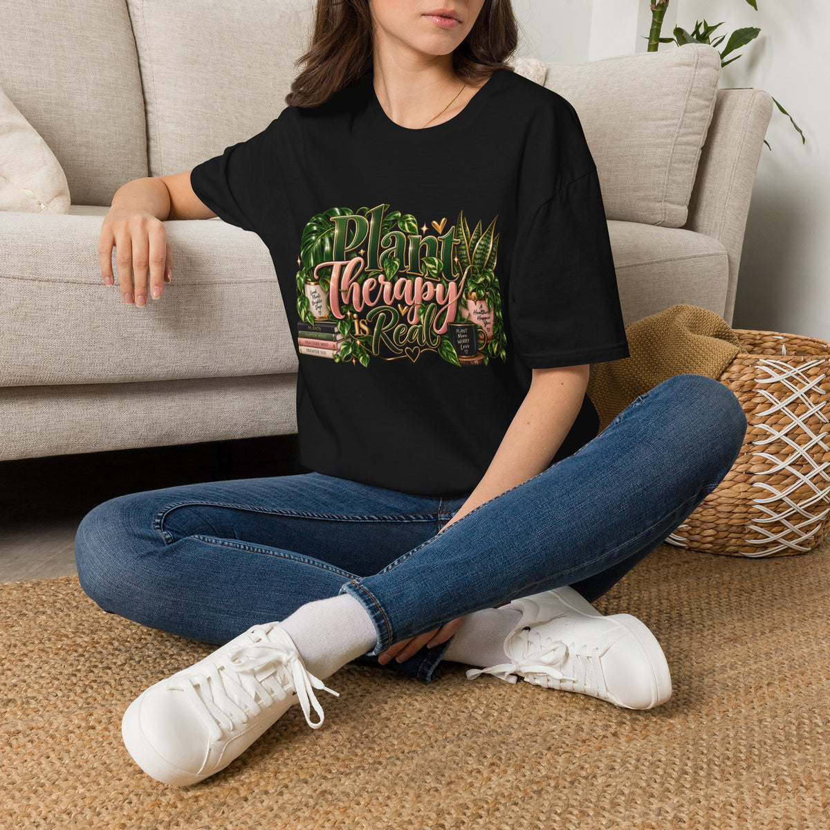 Plant Therapy Tee — "Plant Therapy Real" Botanical Graphic T-Shirt