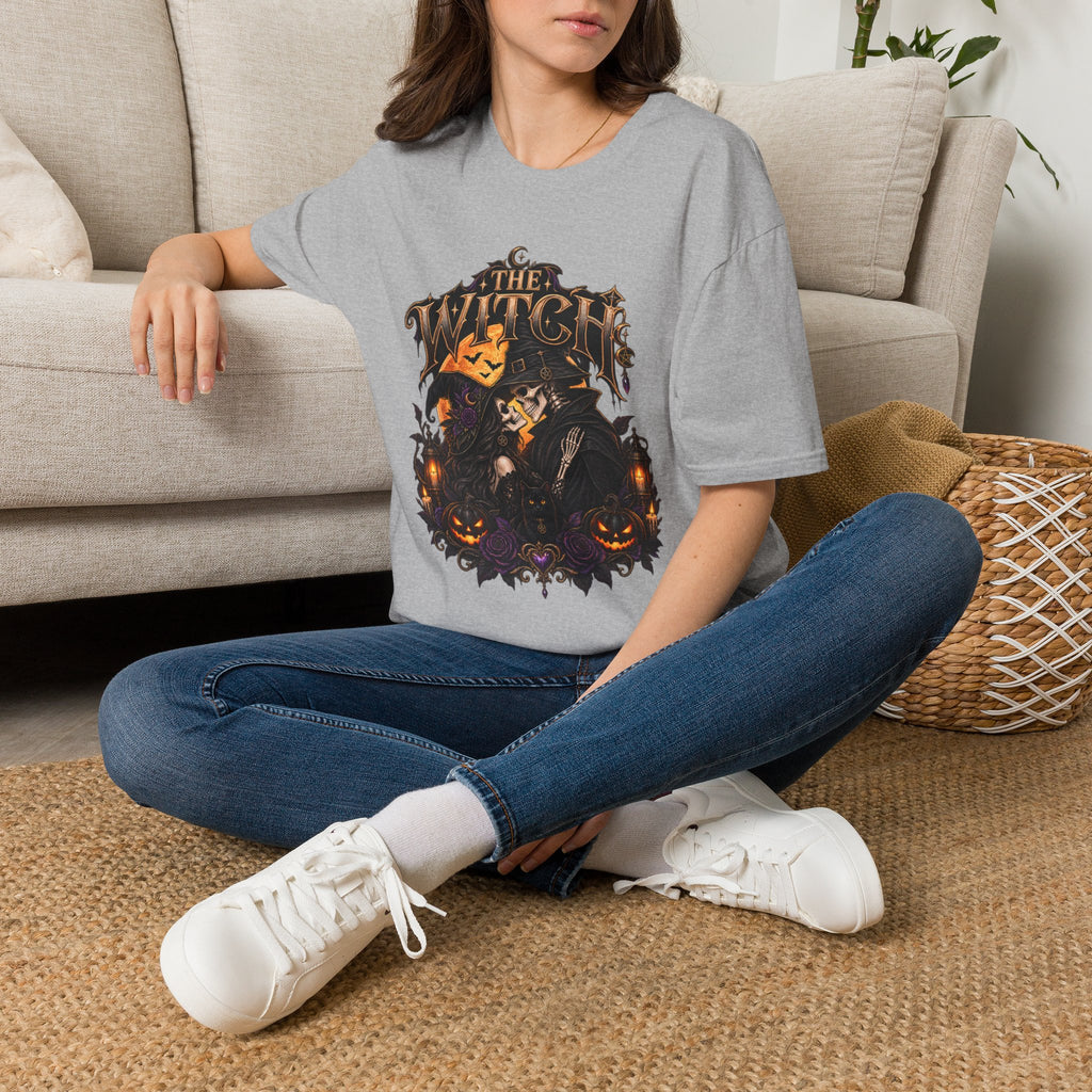 Witch Halloween Graphic Tee — "The Witch" Pumpkin Spell Shirt
