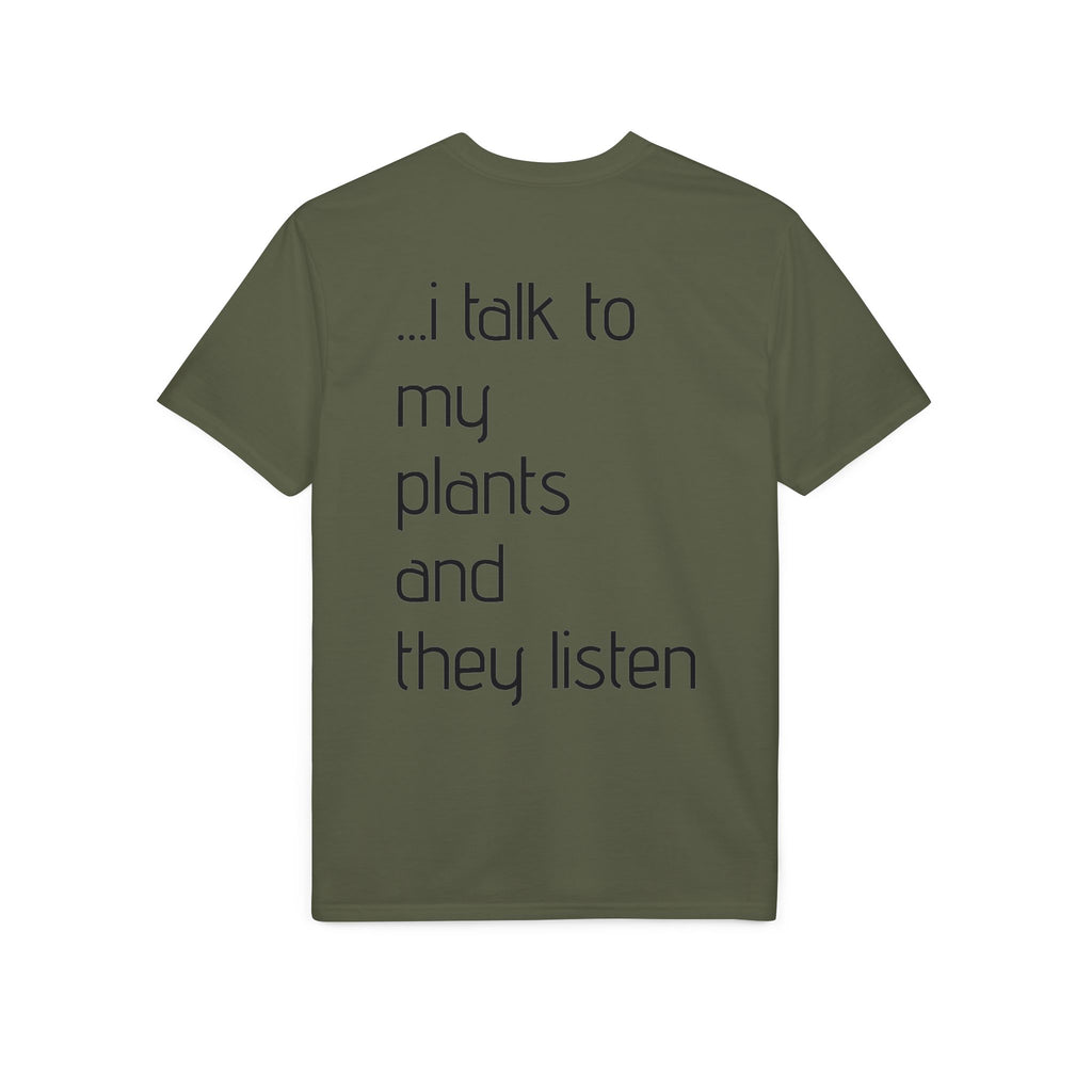 Crazy Plant Lady T-Shirt — "yeah, I'm that crazy plant lady... I talk to my plants and they listen"