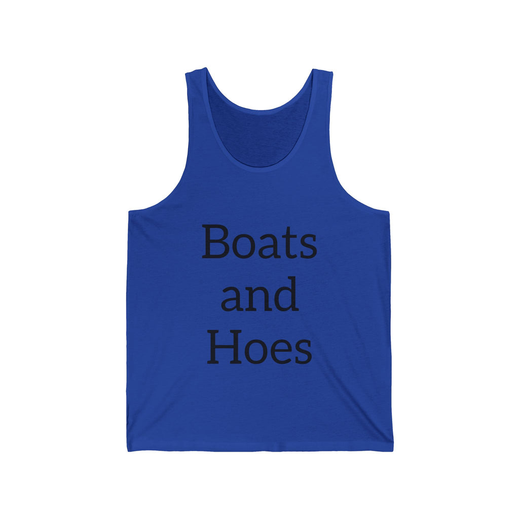 Boats and Hoes Tank Top — Funny Nautical Summer Shirt