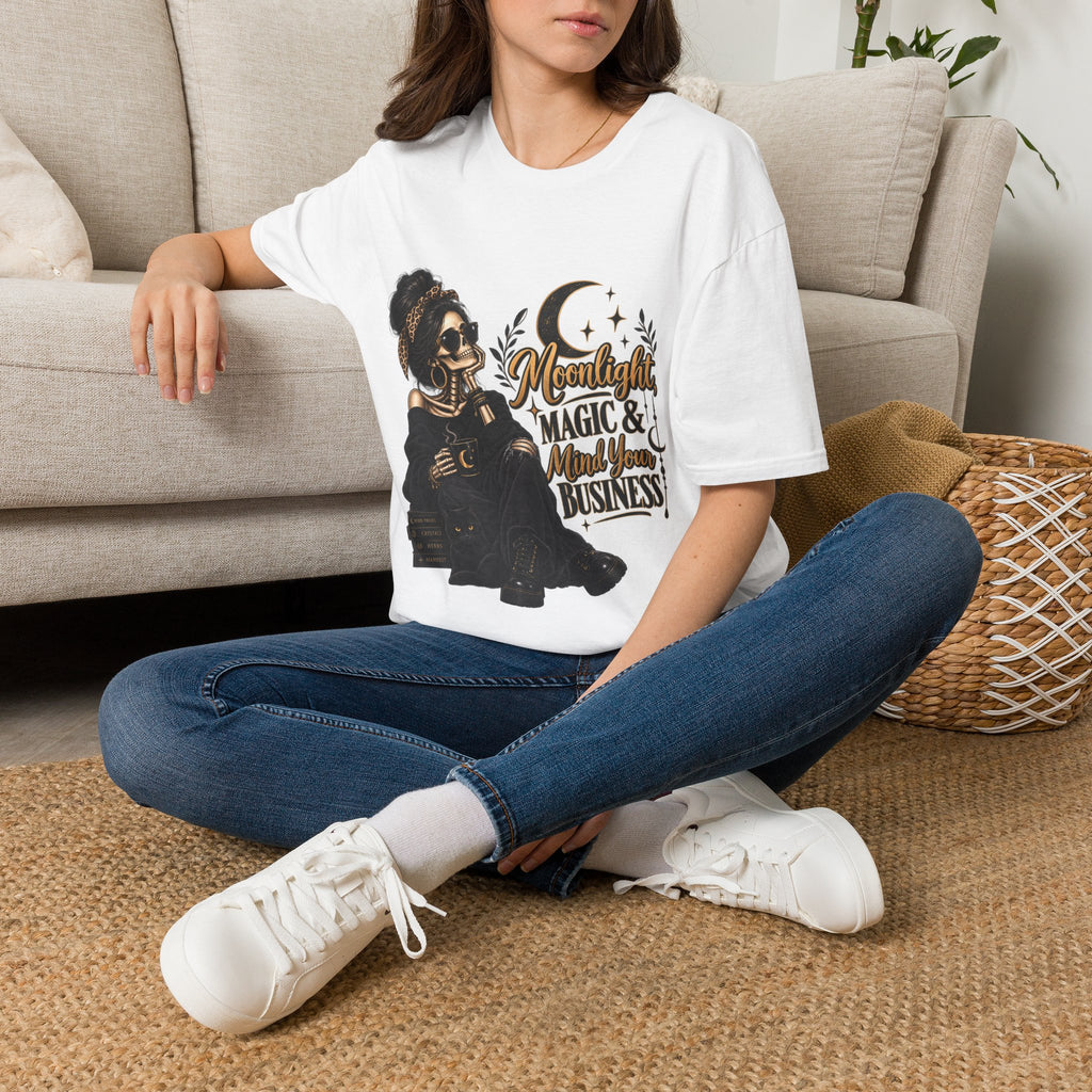 Moonlight Magic & Manifestation T-Shirt — Spiritual Witchy Graphic Tee