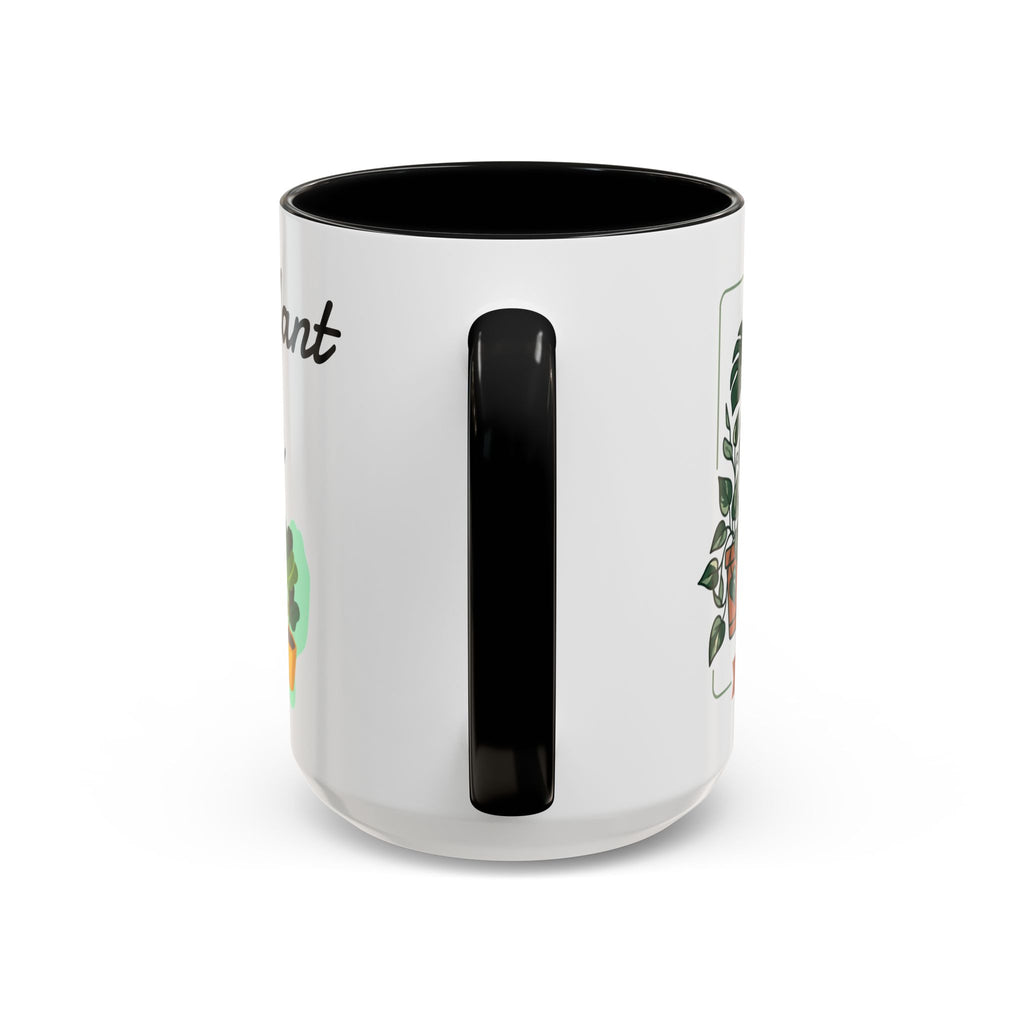 Plant Mom Coffee Mug – "In My Plant Mom Era" Accent Mug with Cute Potted Plants