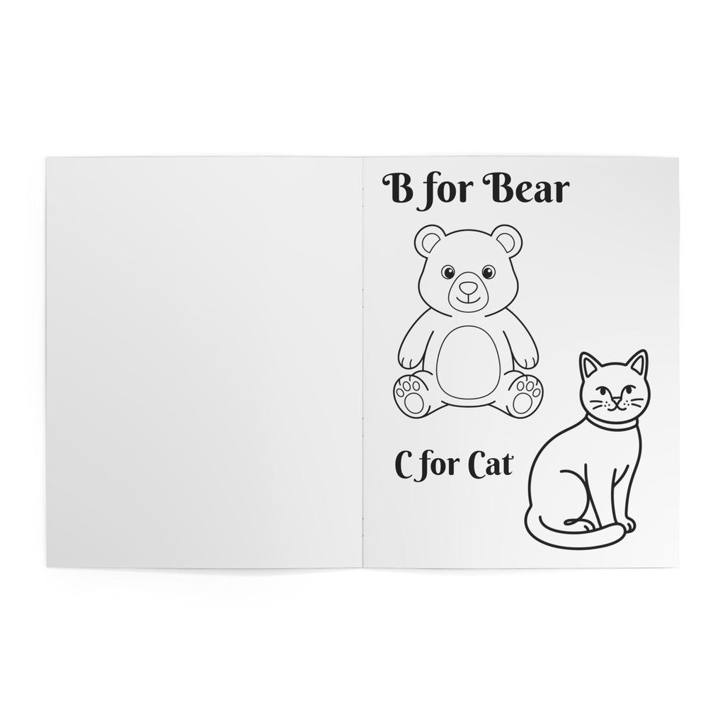ABC Animals & Food Alphabet Coloring Book — Kids Alphabet Coloring Book
