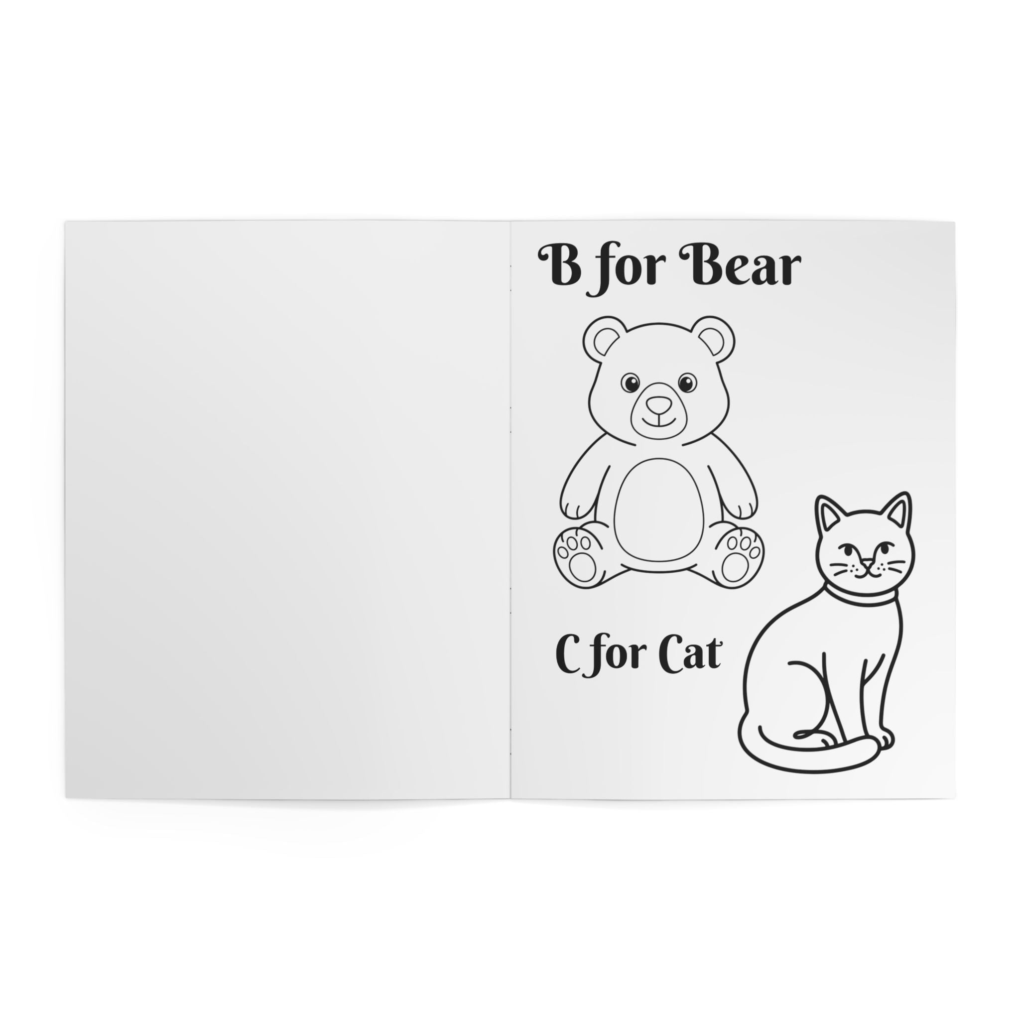ABC Animals & Food Alphabet Coloring Book — Kids Alphabet Coloring Book