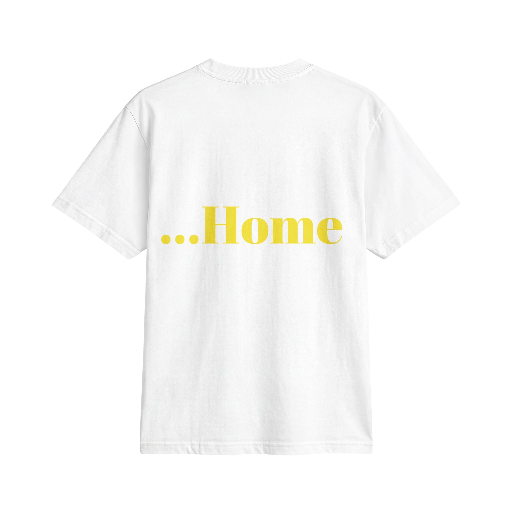 “Hot and Ready to Go…Home” Graphic T-Shirt — Funny Yellow Slogan Tee