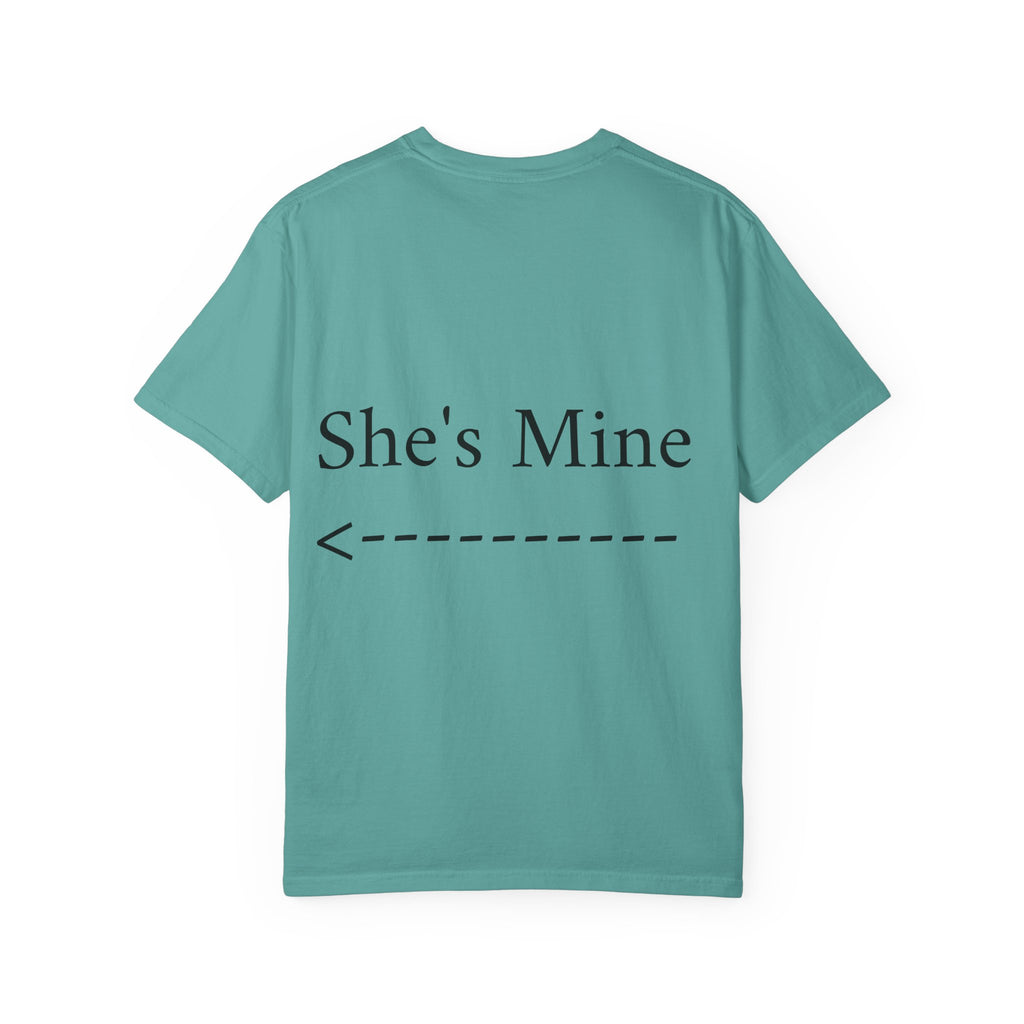 Graphic T-Shirt — "She Rides My Face" Couple Humor Tee