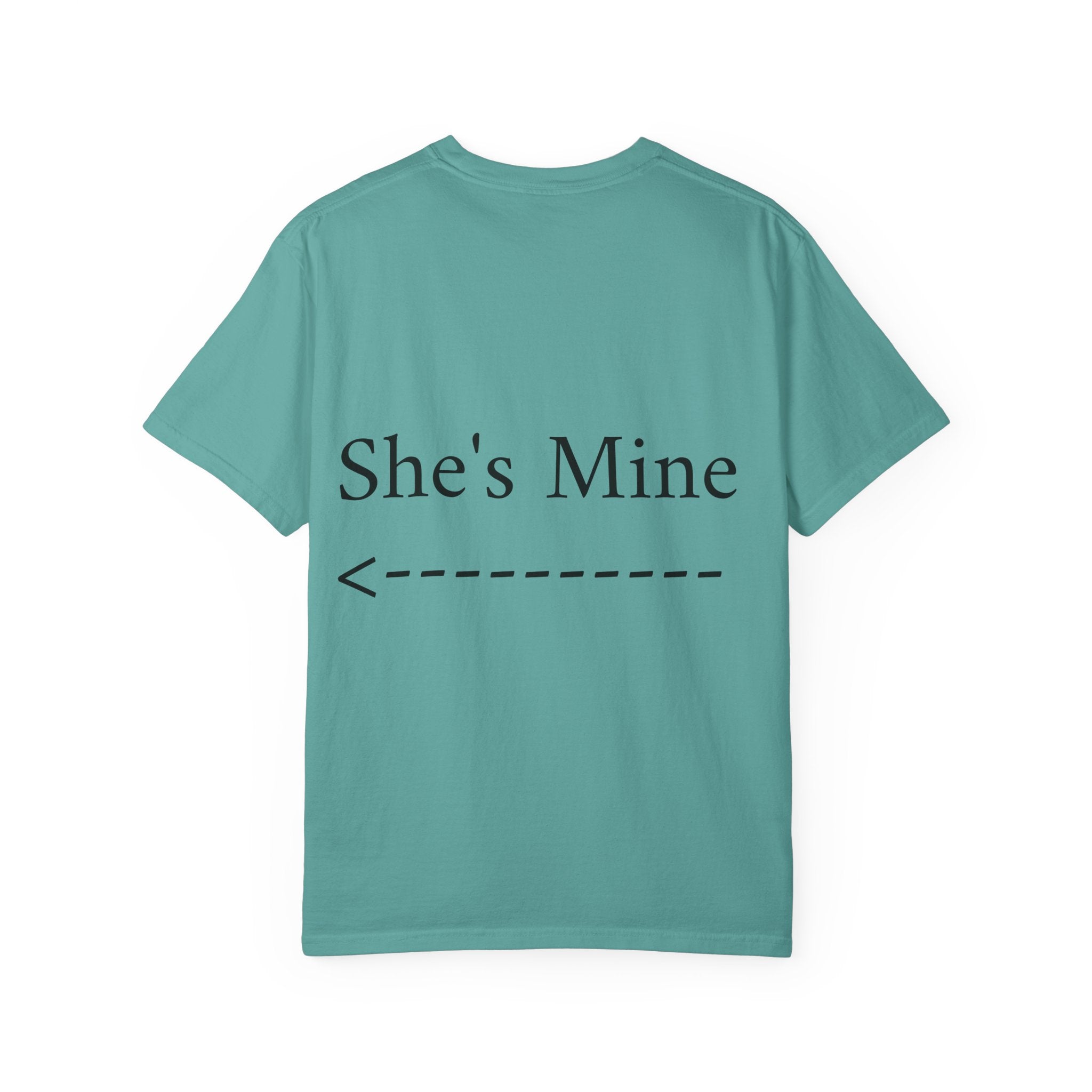 Graphic T-Shirt — "She Rides My Face" Couple Humor Tee