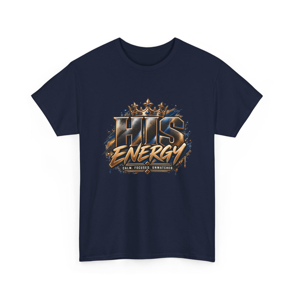 HIS Energy Graphic Tee — Bold Faith-Inspired Crown Design