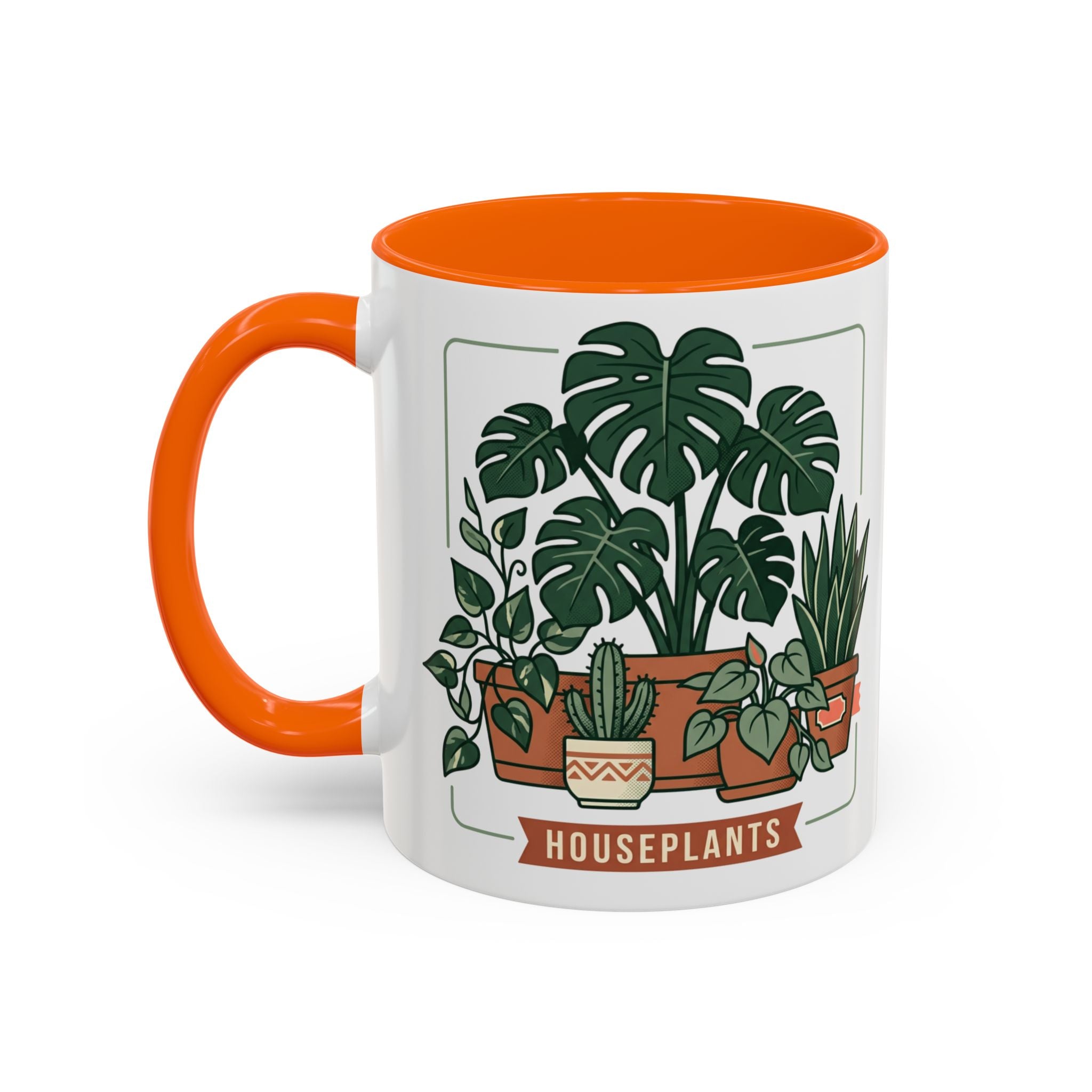Plant Mom Coffee Mug – "In My Plant Mom Era" Accent Mug with Cute Potted Plants