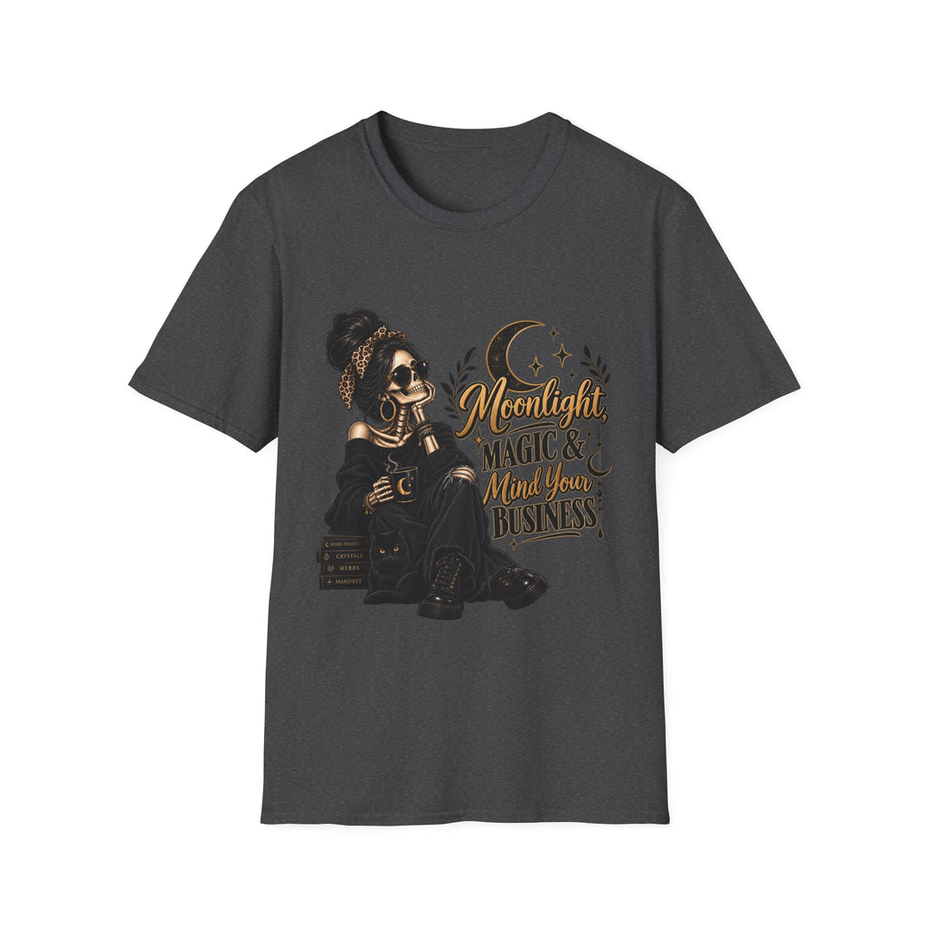 Moonlight Magic & Manifestation T-Shirt — Spiritual Witchy Graphic Tee