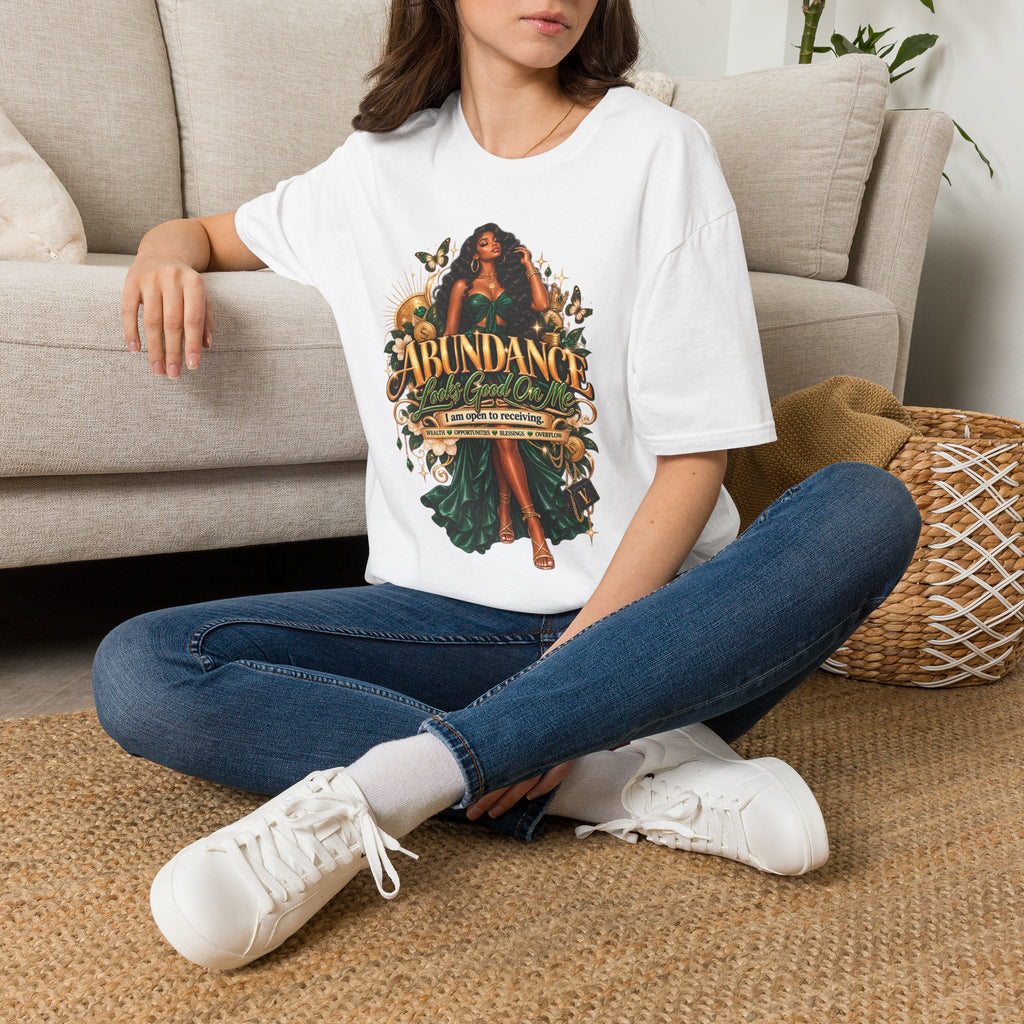 Abundance Graphic Tee — 'Abundance Looks Good On Me'