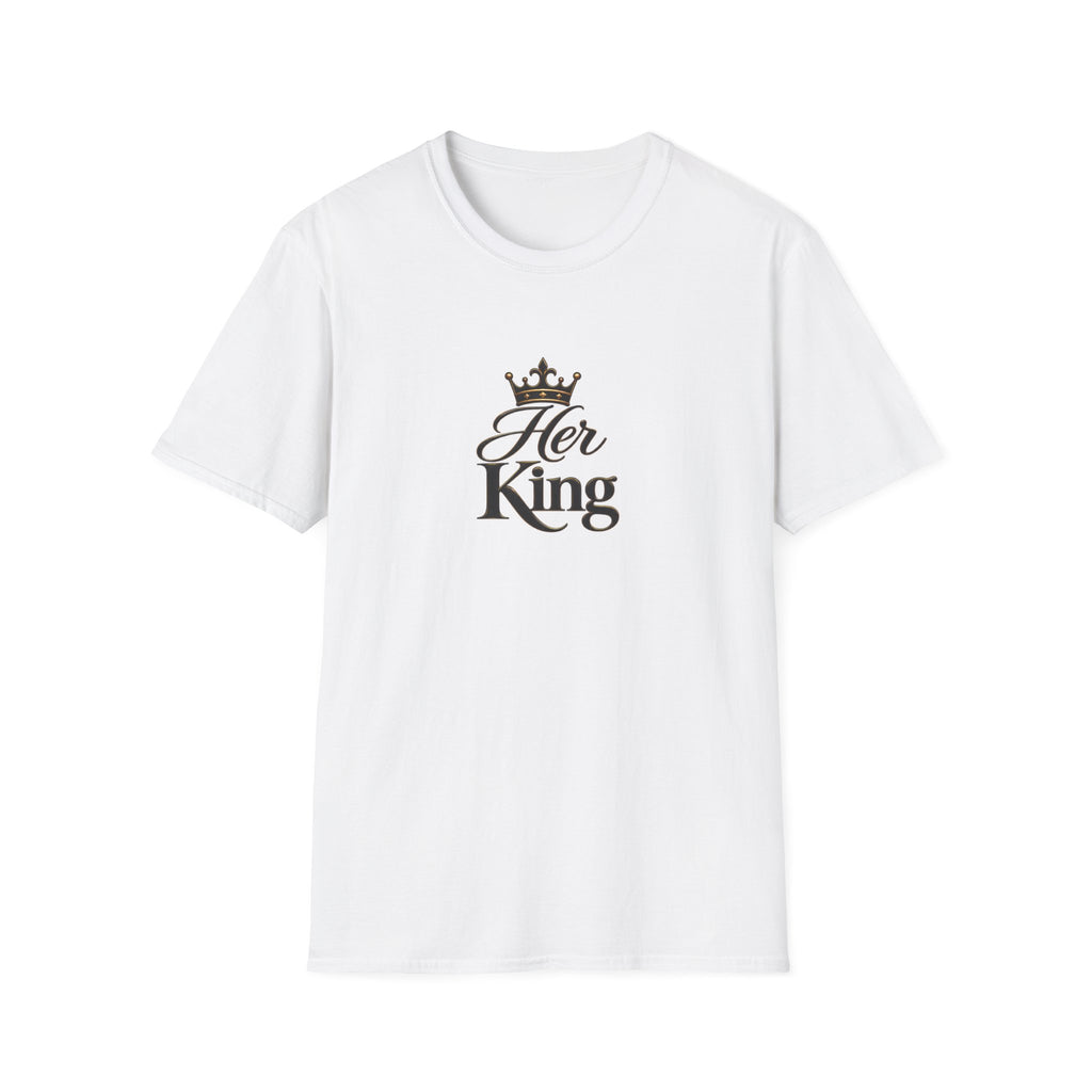 Her King T-Shirt — Feminine Crown Matching Tee for Couples