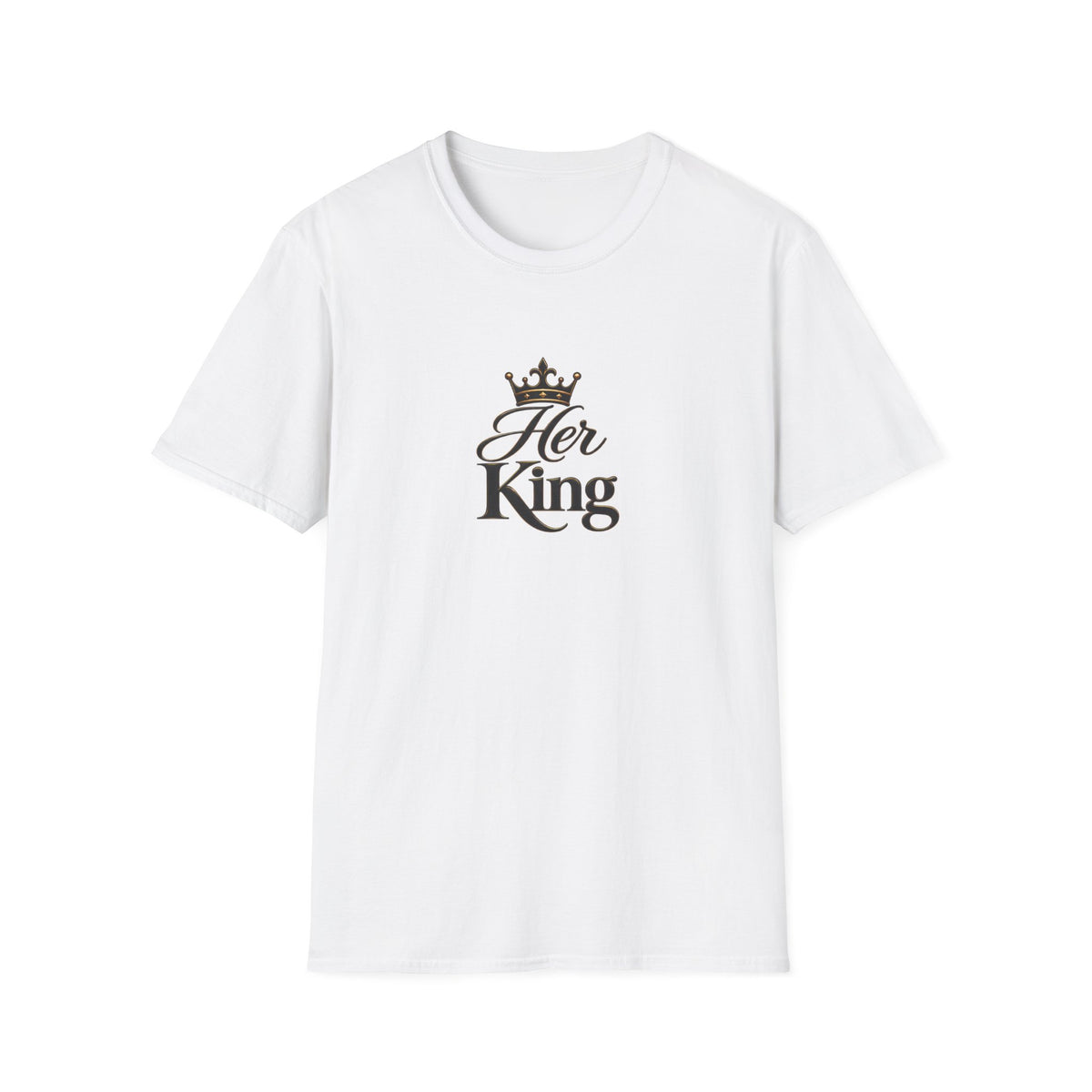 Her King T-Shirt — Feminine Crown Matching Tee for Couples