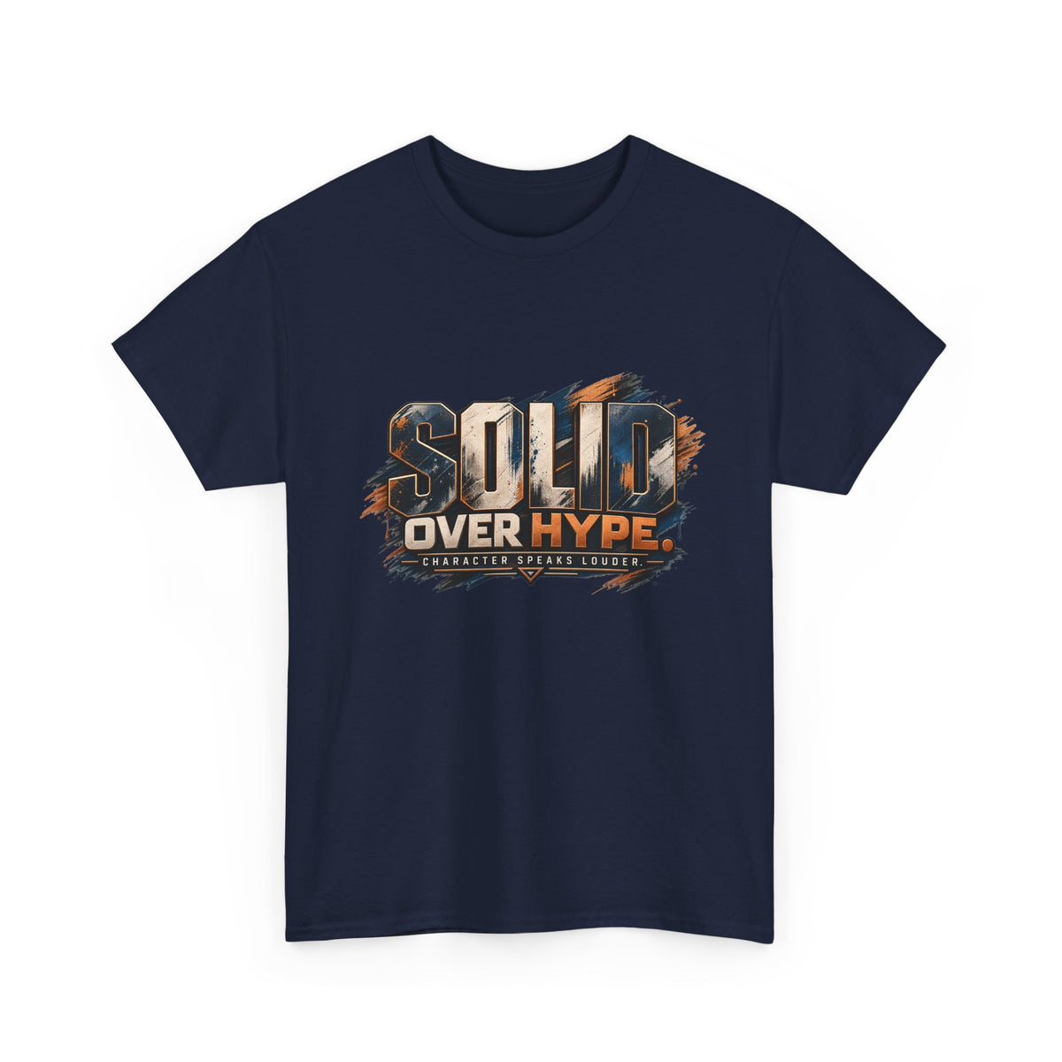 Solid Over Hype Graphic Tee — Streetwear Gaming Statement Shirt