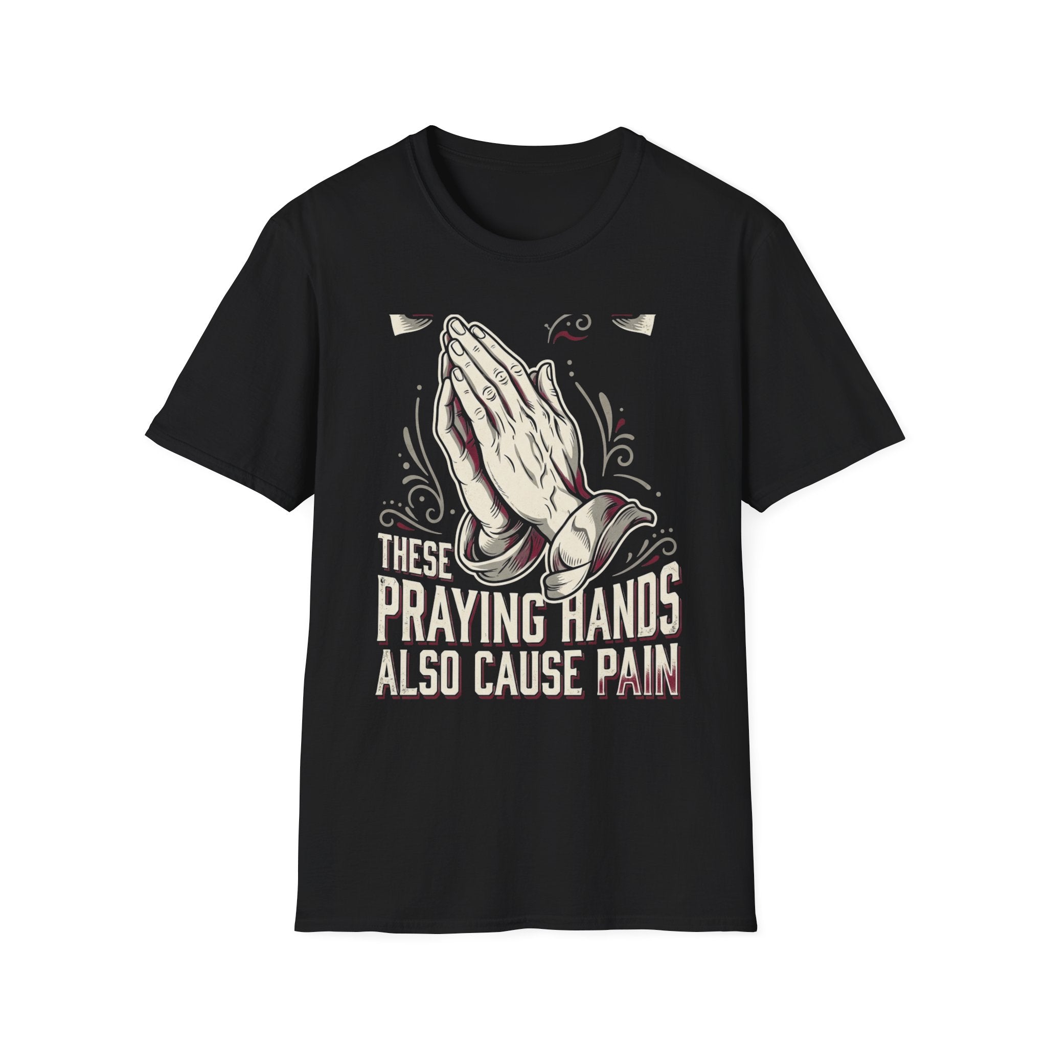 Praying Hands Graphic T-Shirt — Faith-Inspired Religious Tee