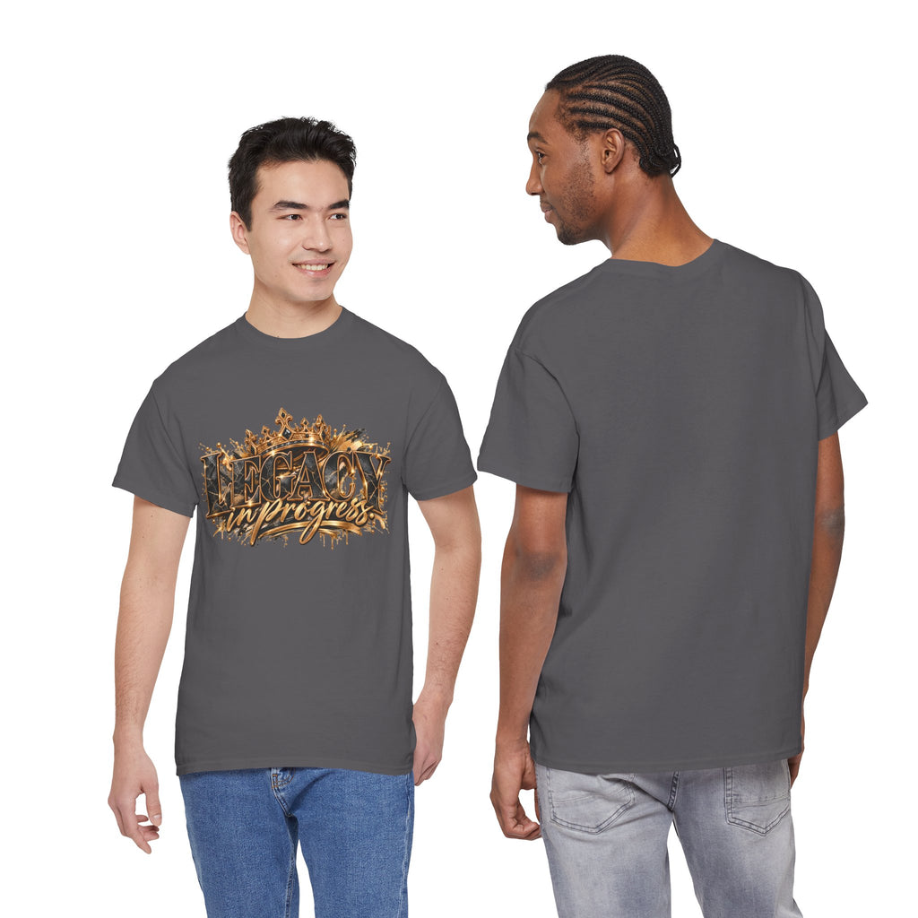 T-Shirt — ‘Legacy in Progress’ Gold Crown Graphic