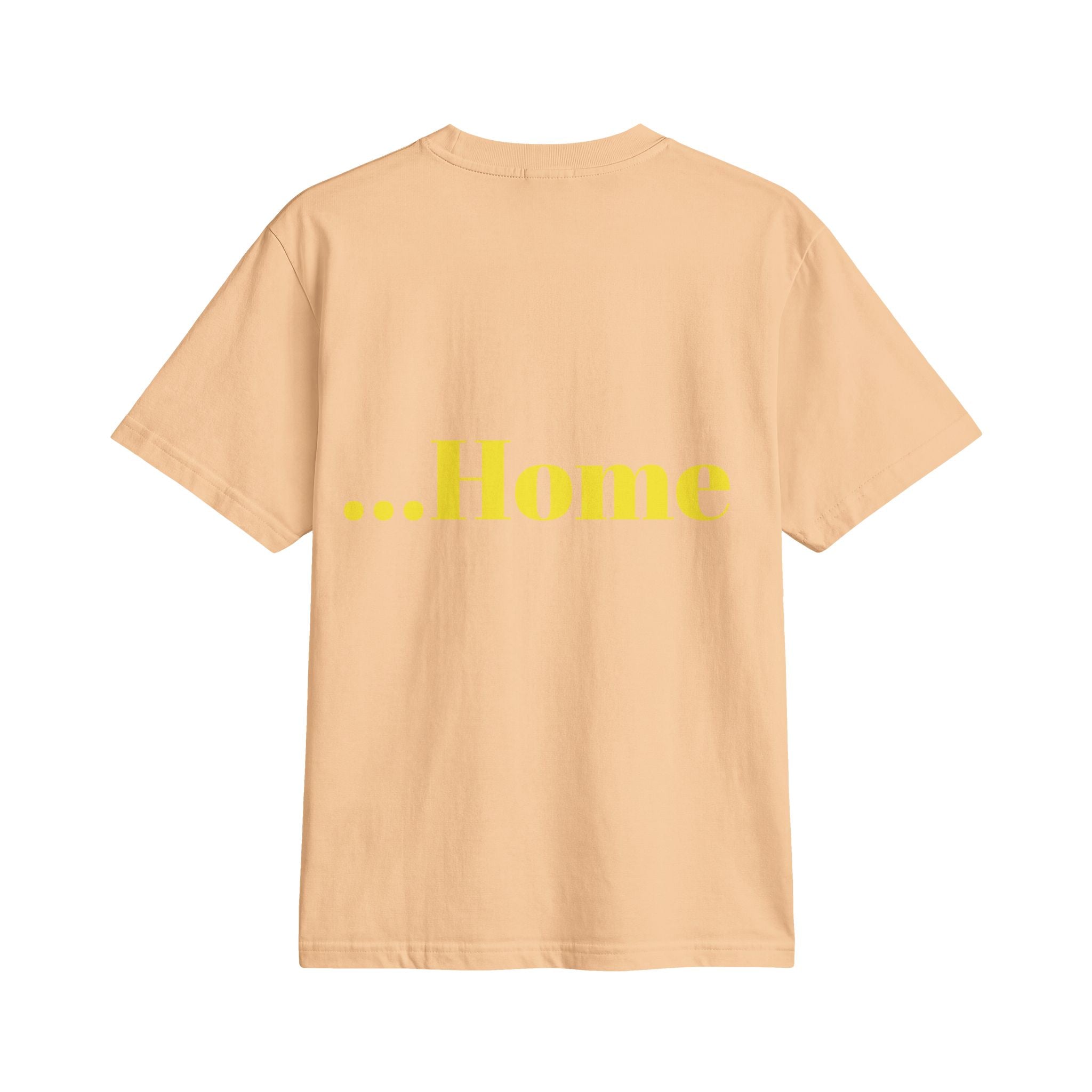 “Hot and Ready to Go…Home” Graphic T-Shirt — Funny Yellow Slogan Tee